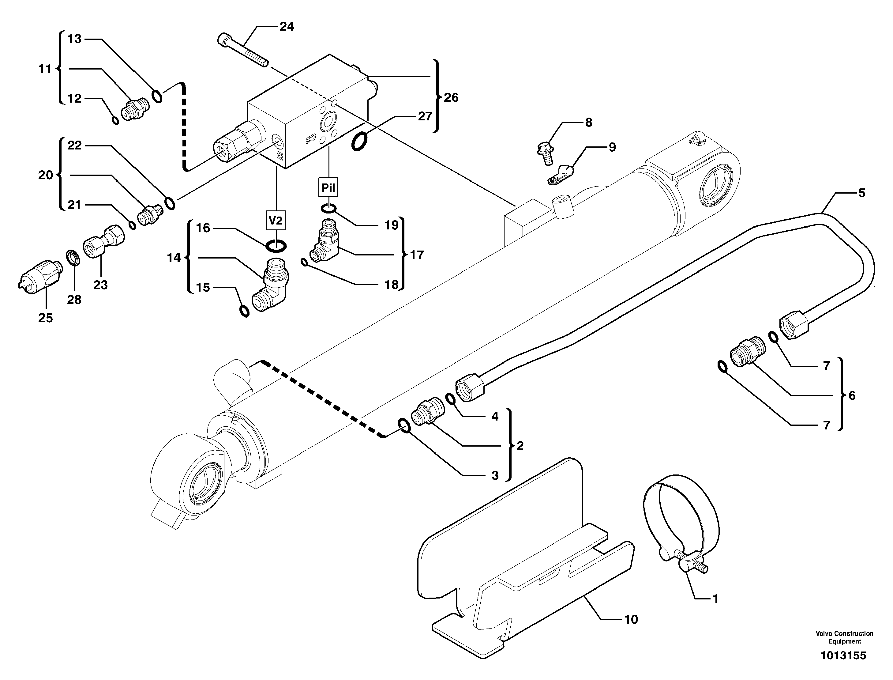Safety valve ( boom cylinder ) — volvo parts diagram