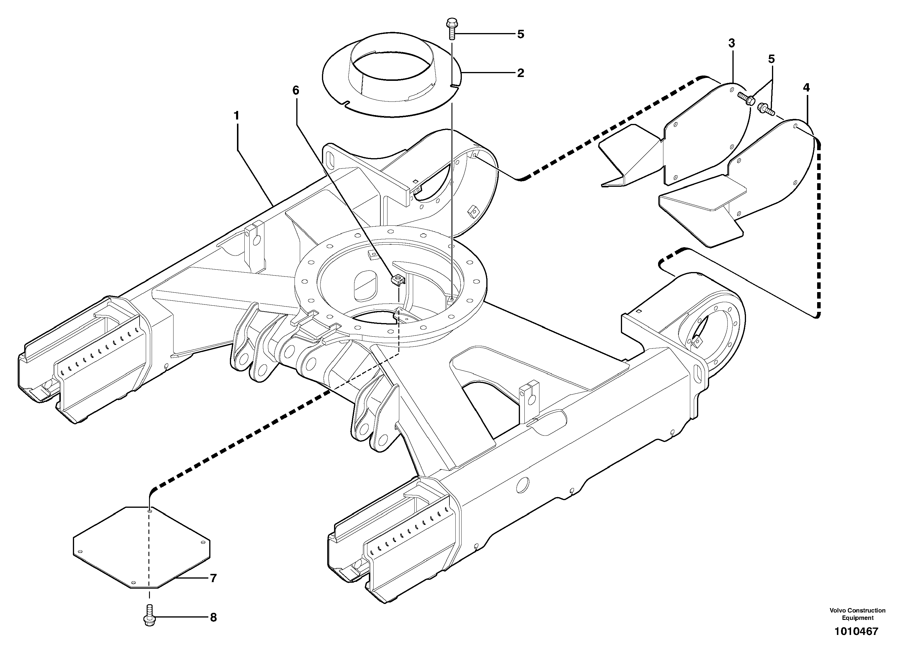 Lower frame — volvo parts diagram