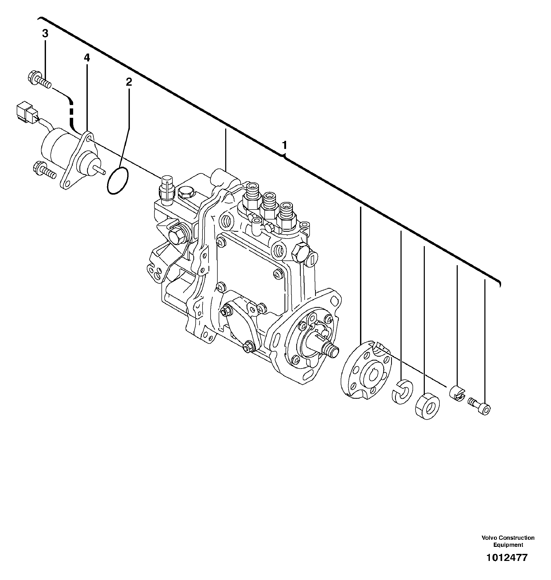 Injection pump — volvo parts diagram