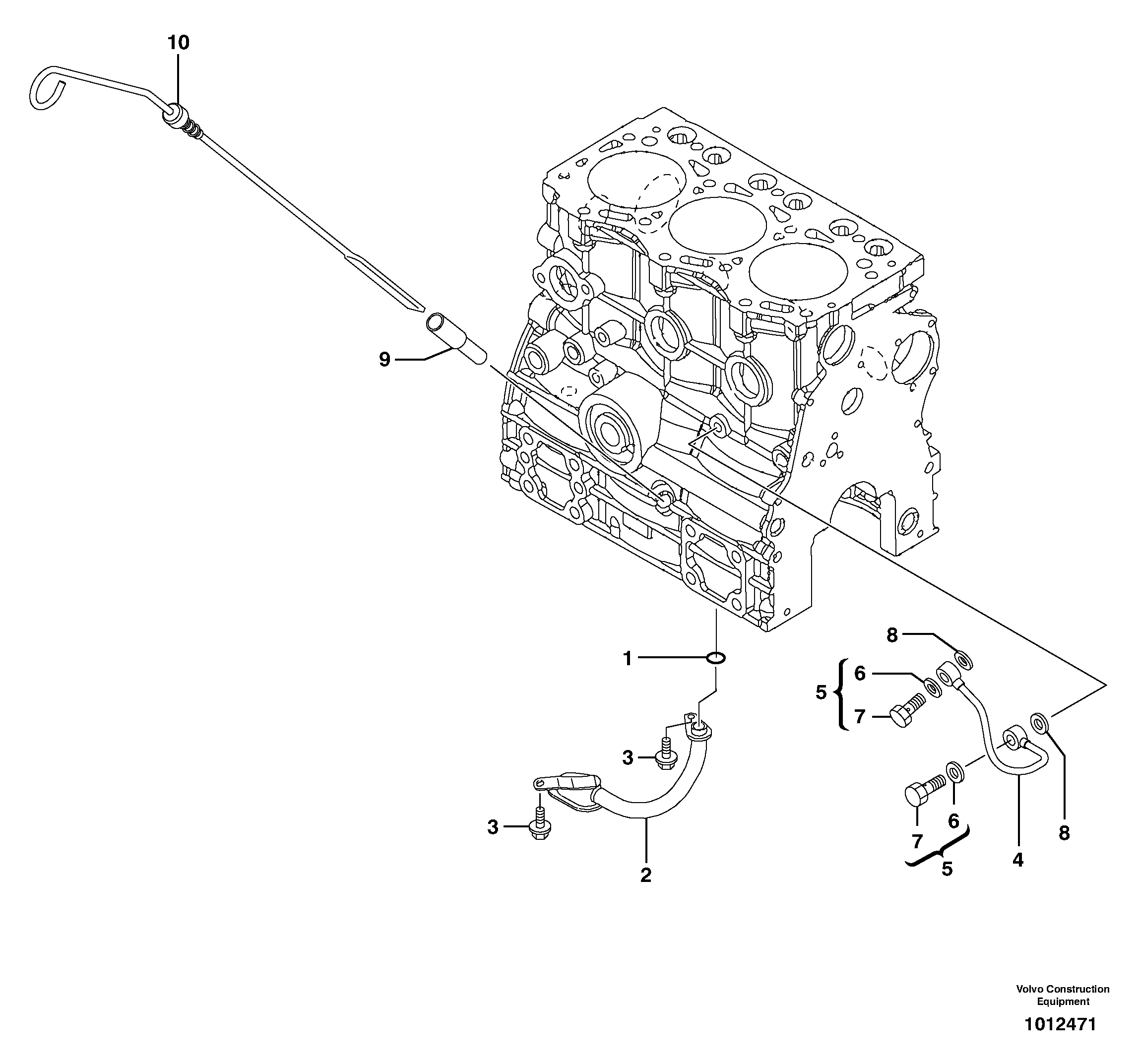 Lubricating oil system — volvo parts diagram