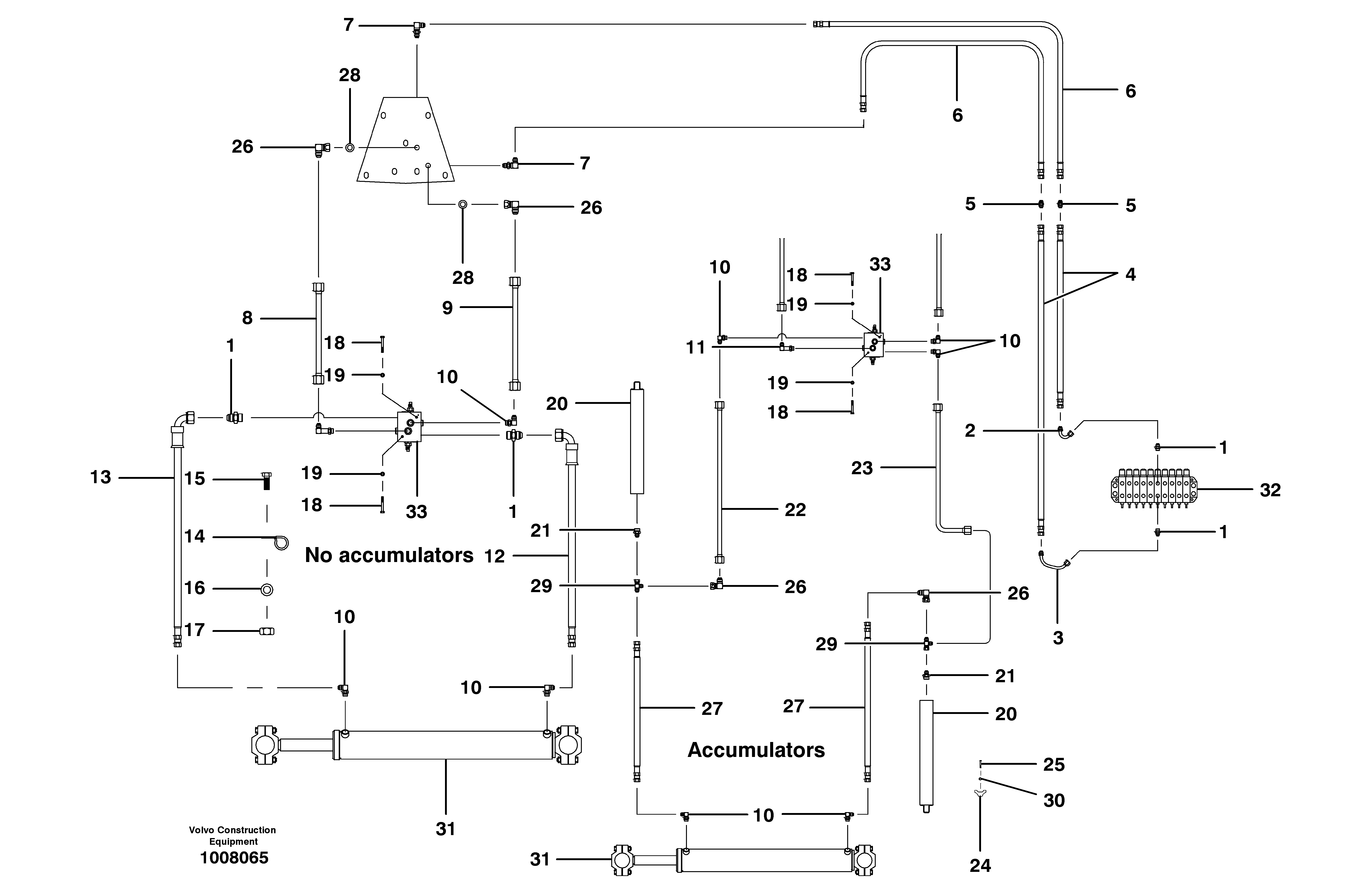 Circle shift circuit  MODEL G710B - G730B — volvo parts diagram