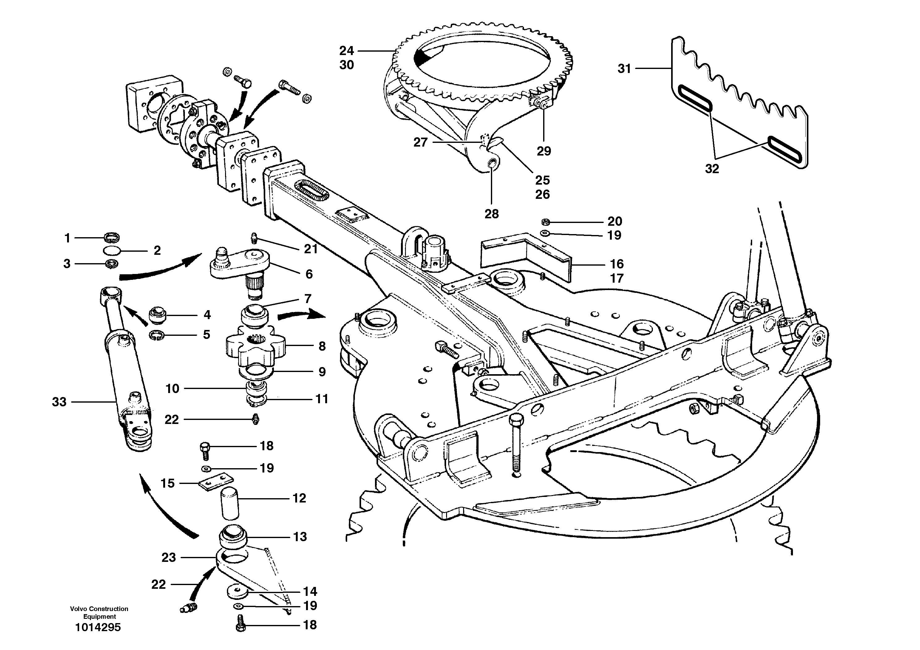 Circle turn - front - HMBCS  MODEL G780B — volvo parts diagram