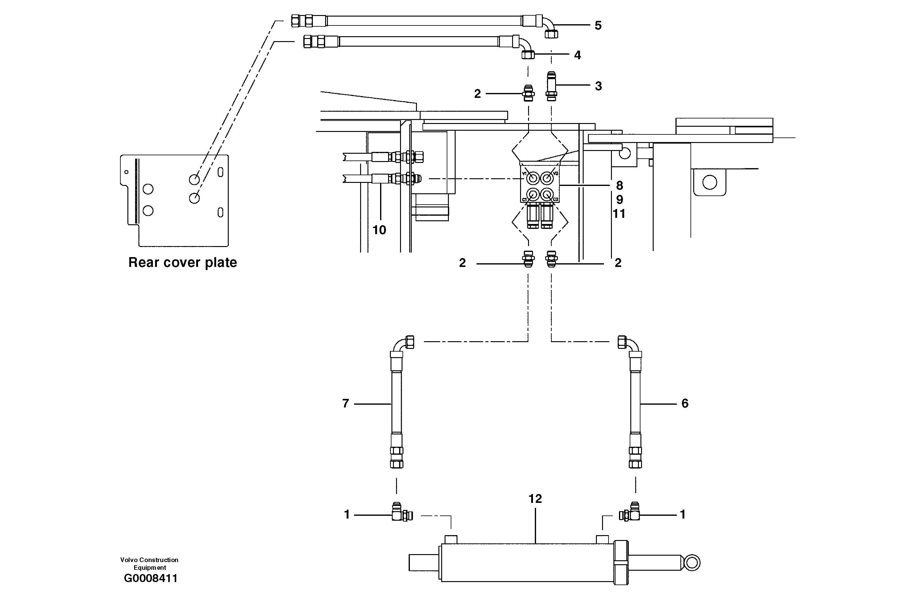 Windrow eliminator circuit — volvo parts diagram