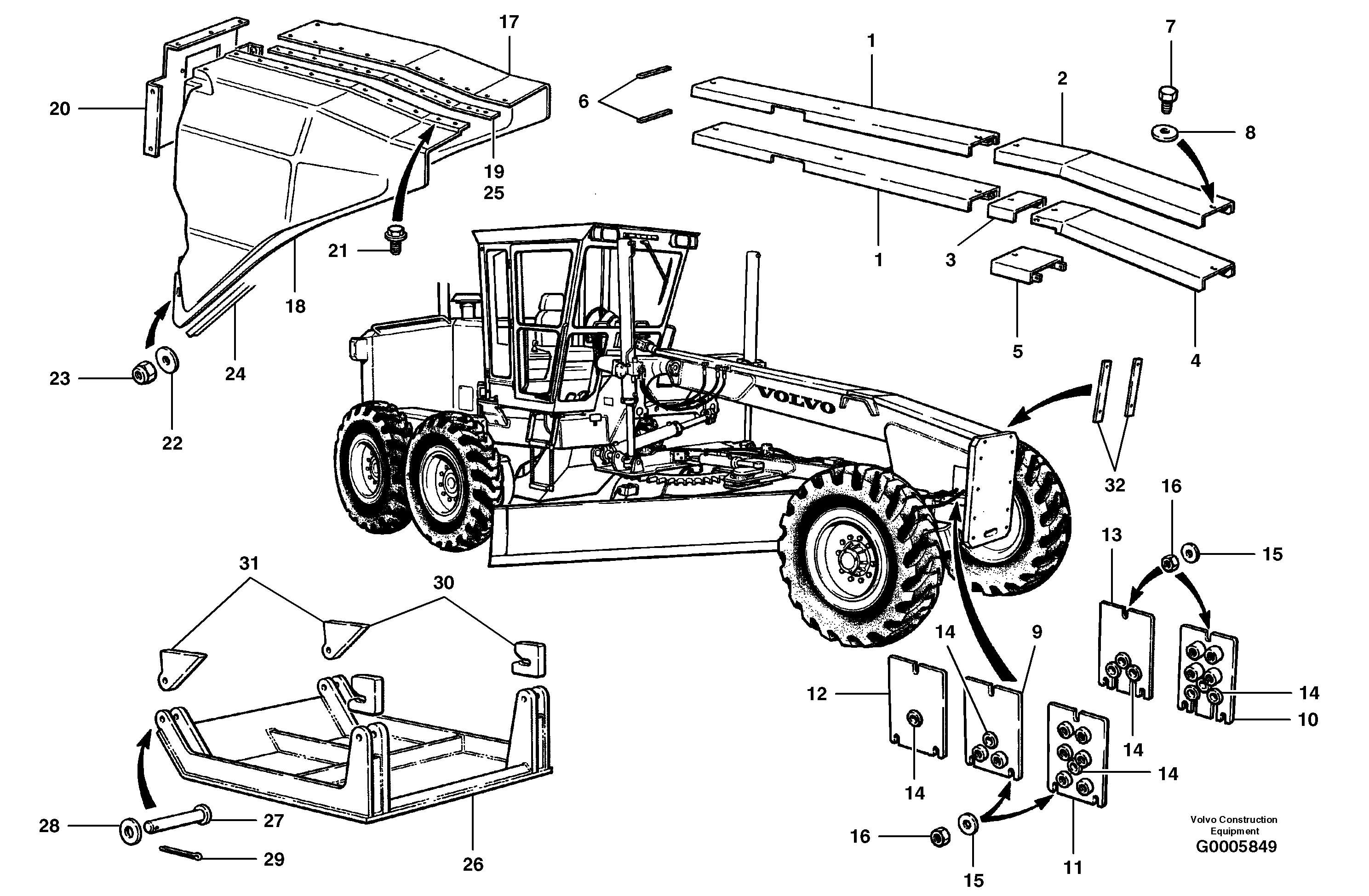 Covers — volvo parts diagram