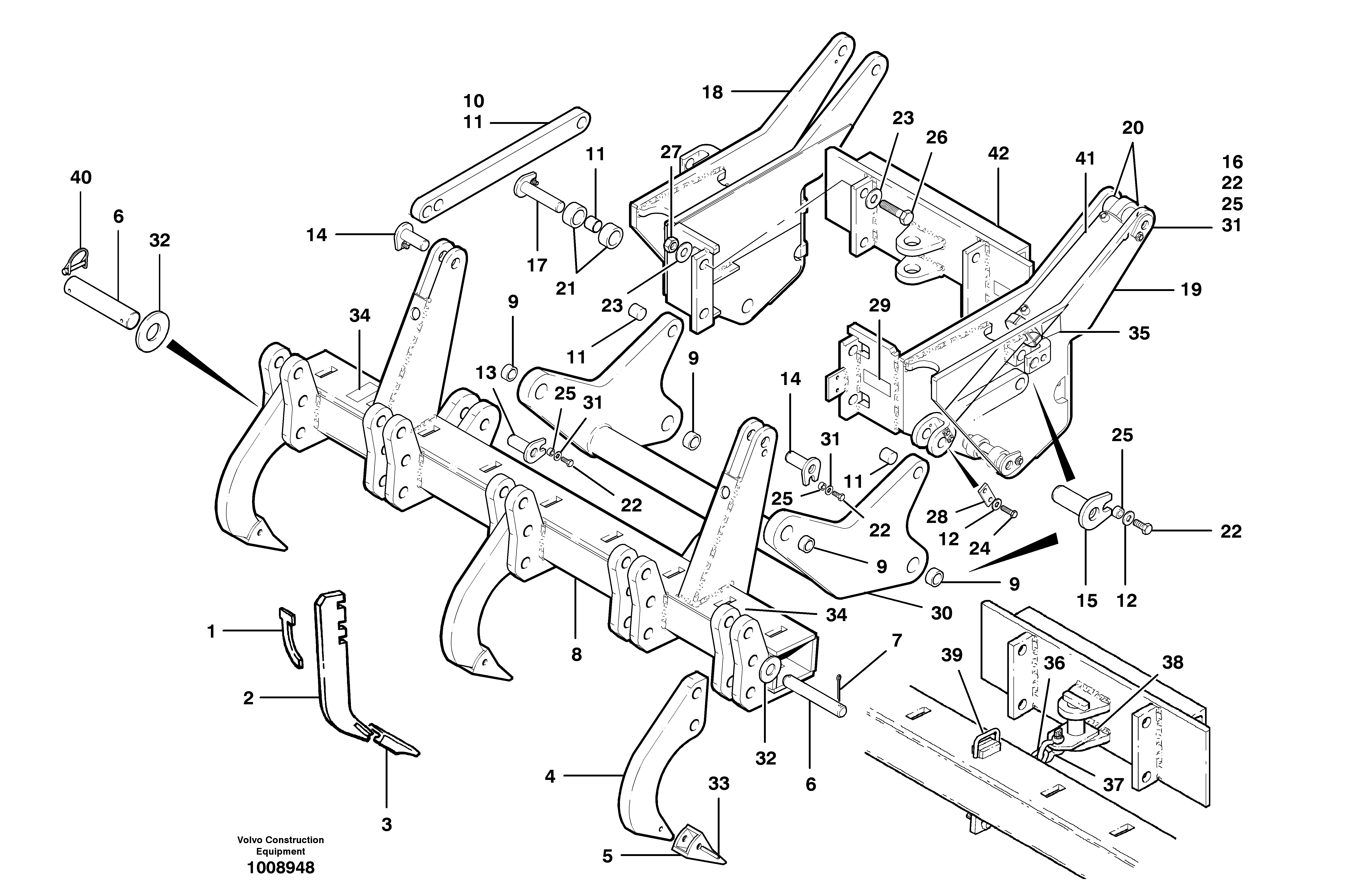 Ripper — volvo parts diagram