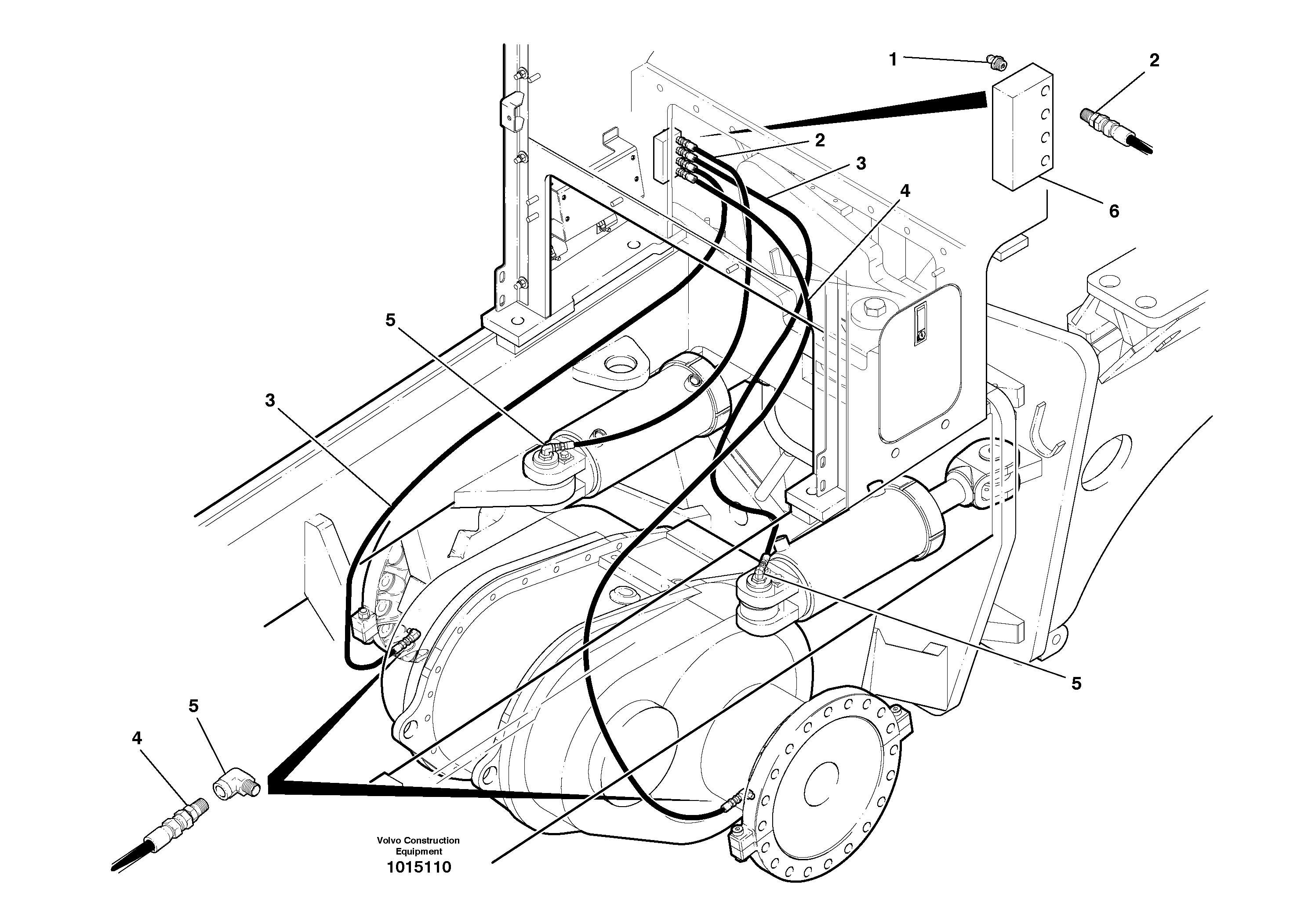 Remote greasing  S/N 36312 - — volvo parts diagram