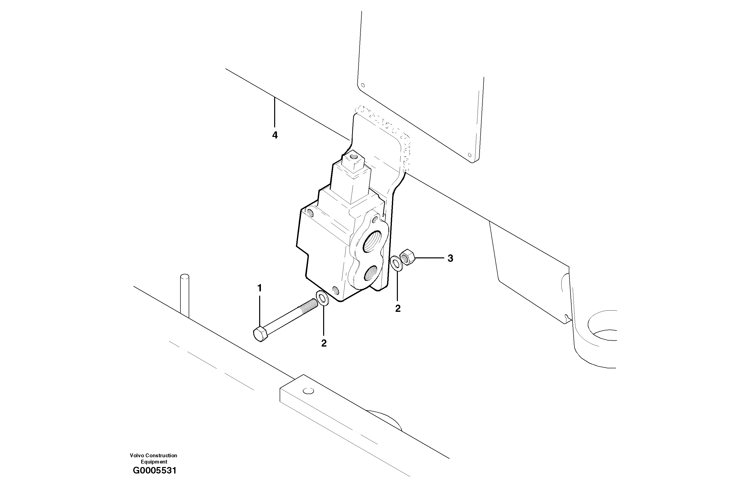 Priority valve — volvo parts diagram