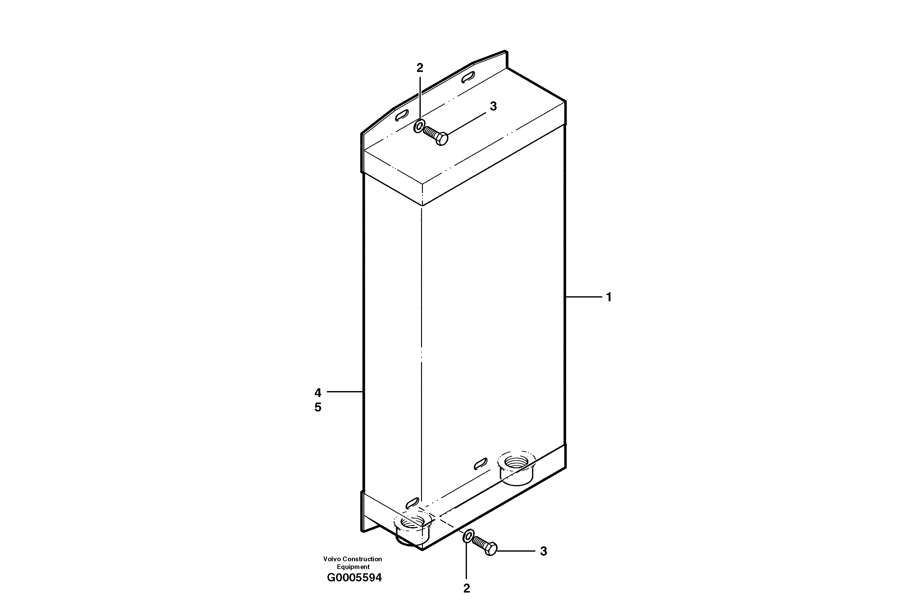 Transmission oil cooler — volvo parts diagram