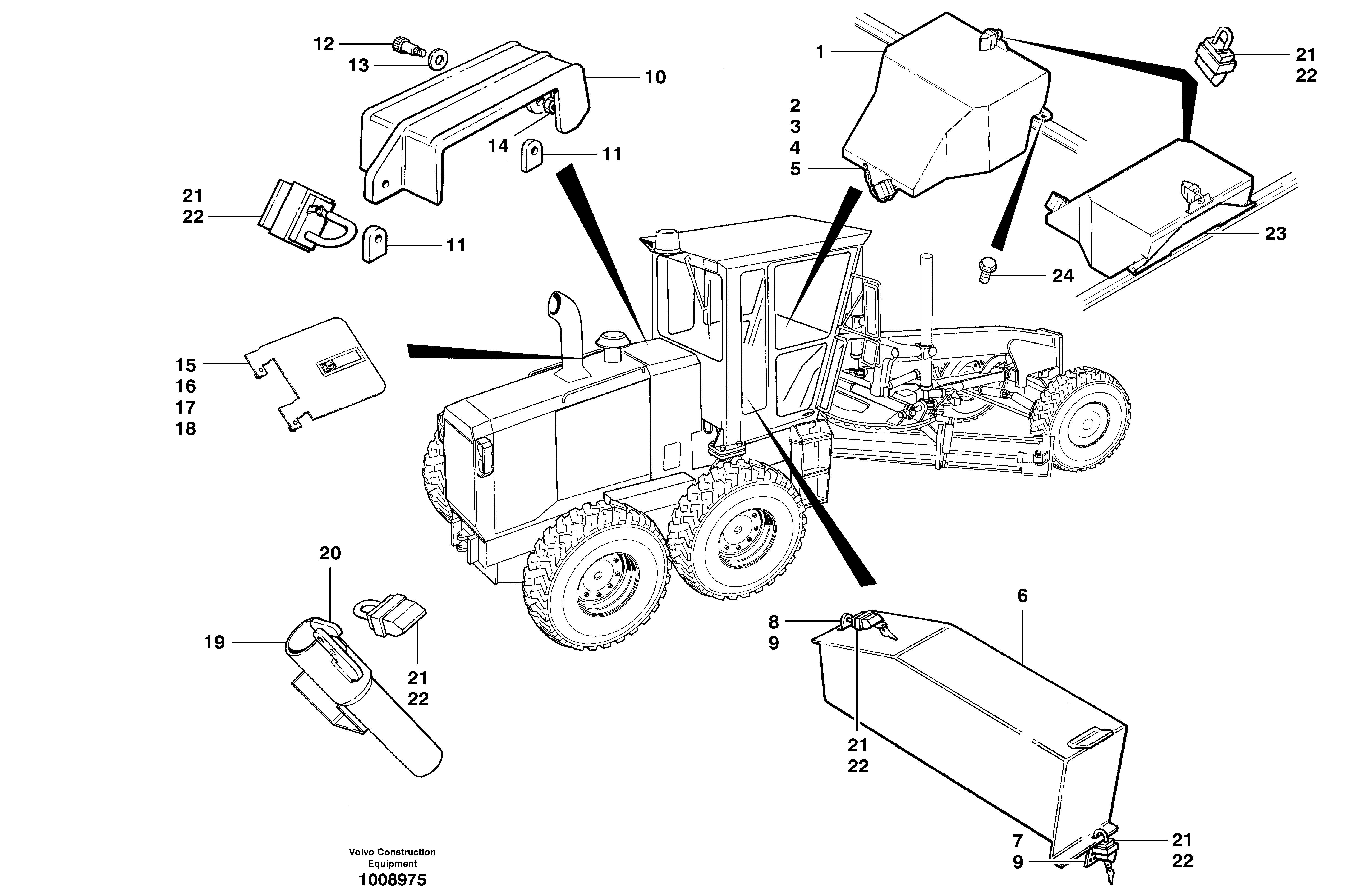 Anti-vandalism equipment  S/N 35050, 35051, 35061 - — volvo parts diagram