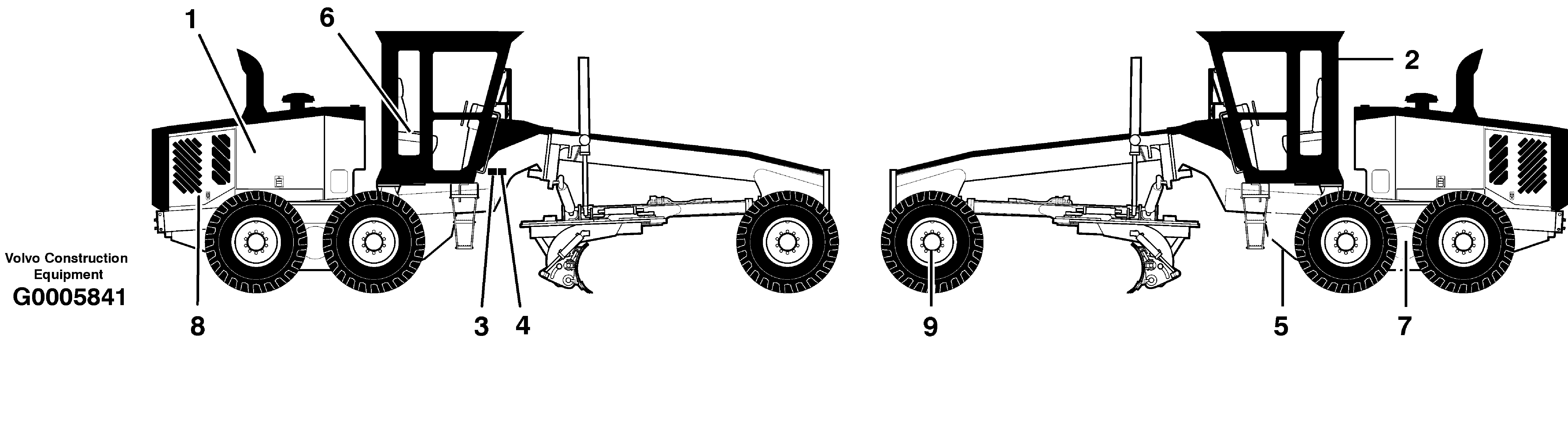 Product sign plate — volvo parts diagram