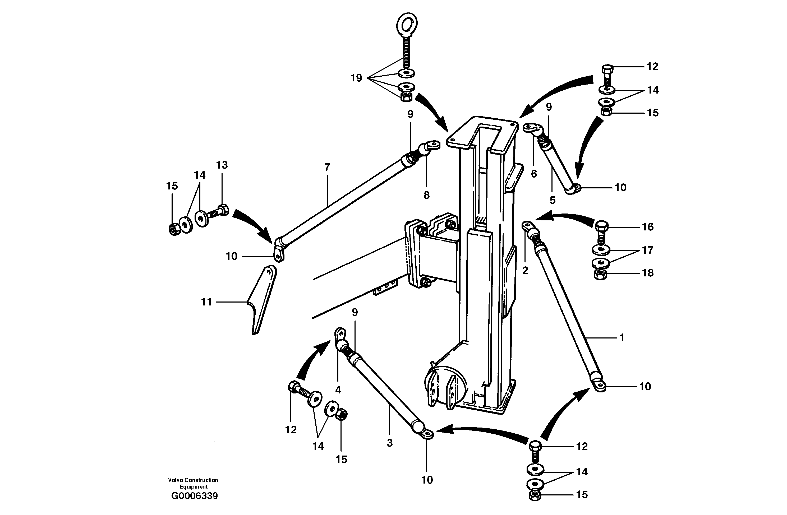 Lo-bank wing braces — volvo parts diagram