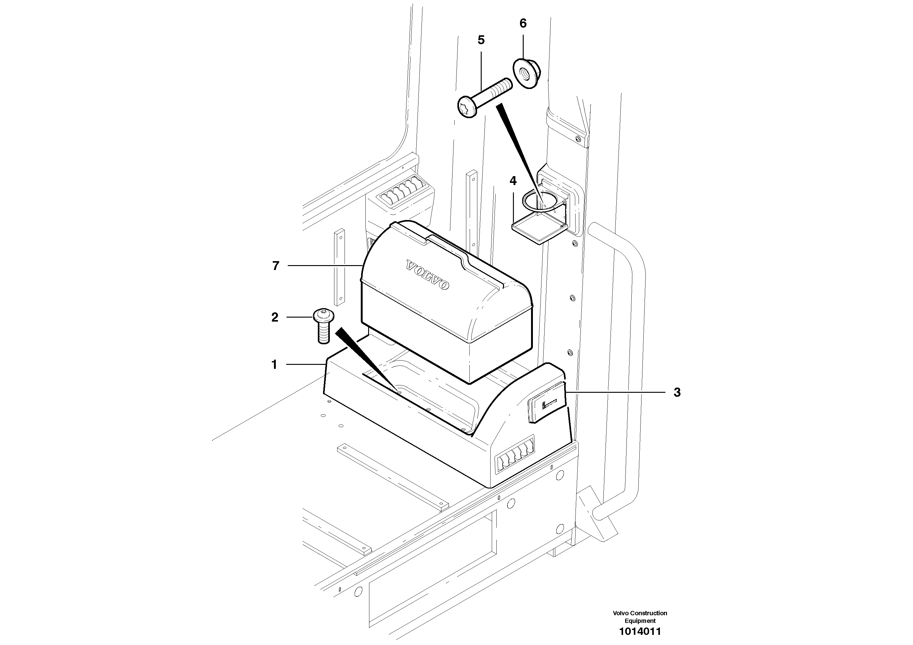 Operator comfort kit  S/N 35050, 35051, 35061 - — volvo parts diagram