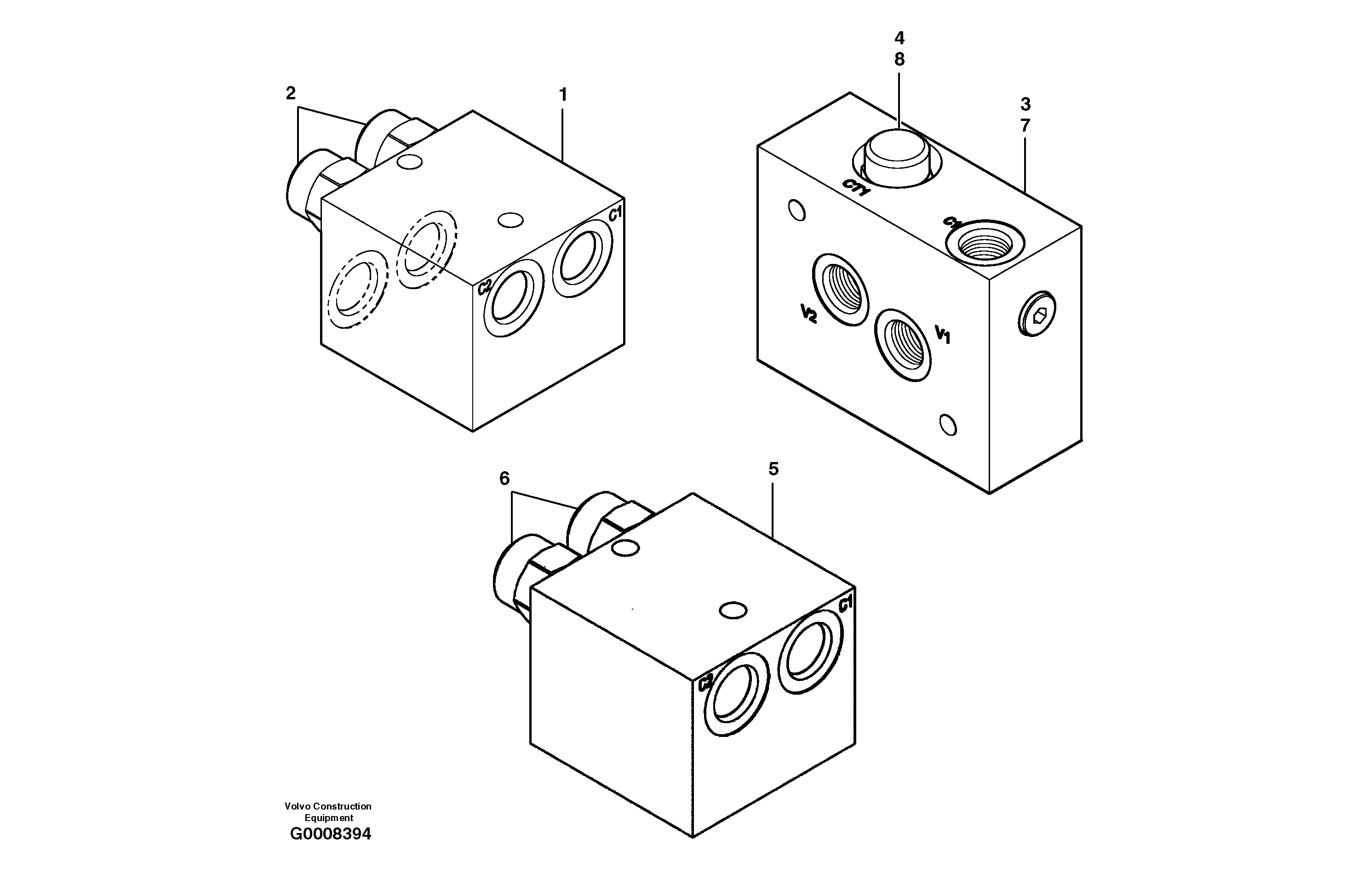 Counterbalance valve — volvo parts diagram