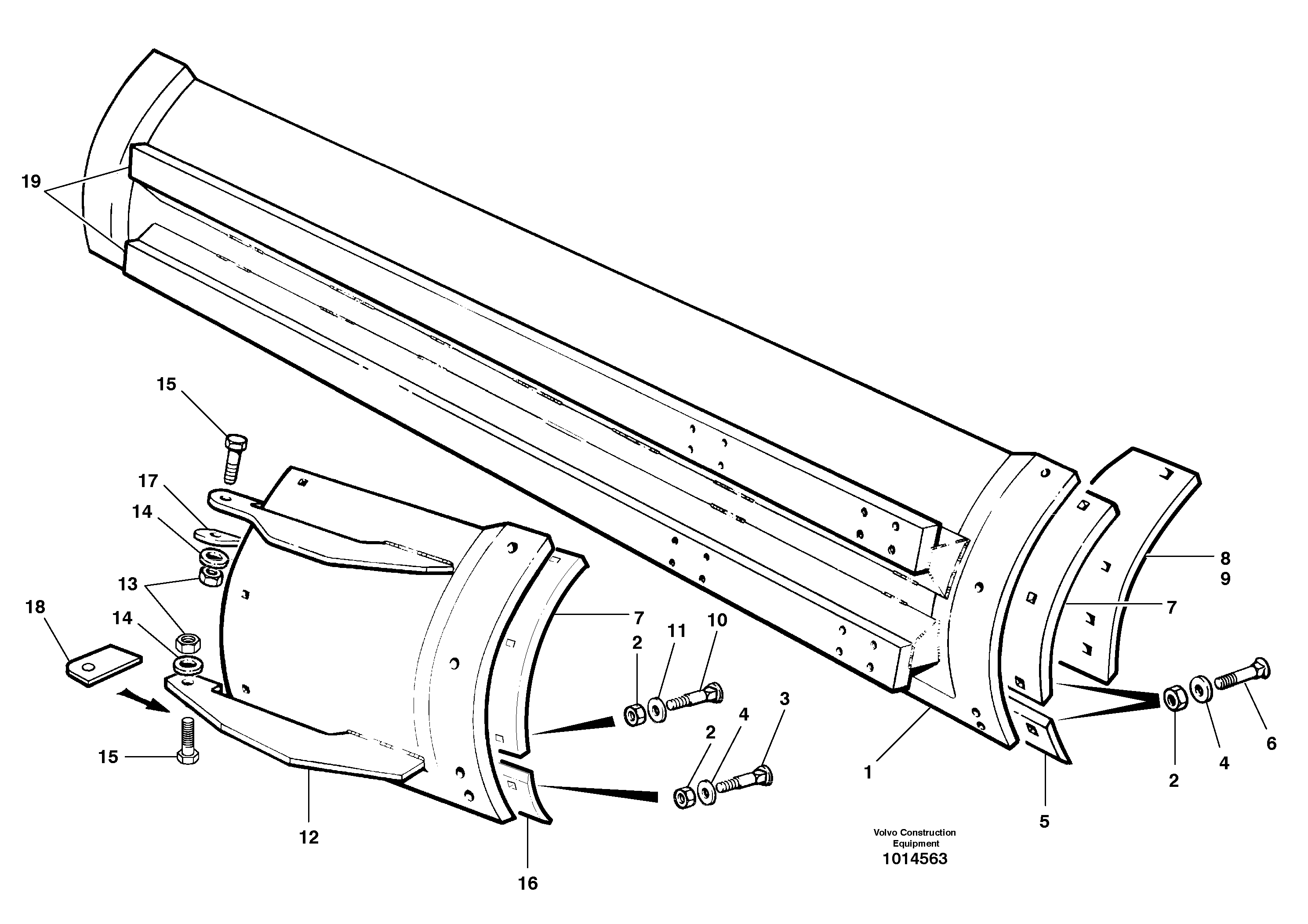 Moldboards  MODEL G780B — volvo parts diagram