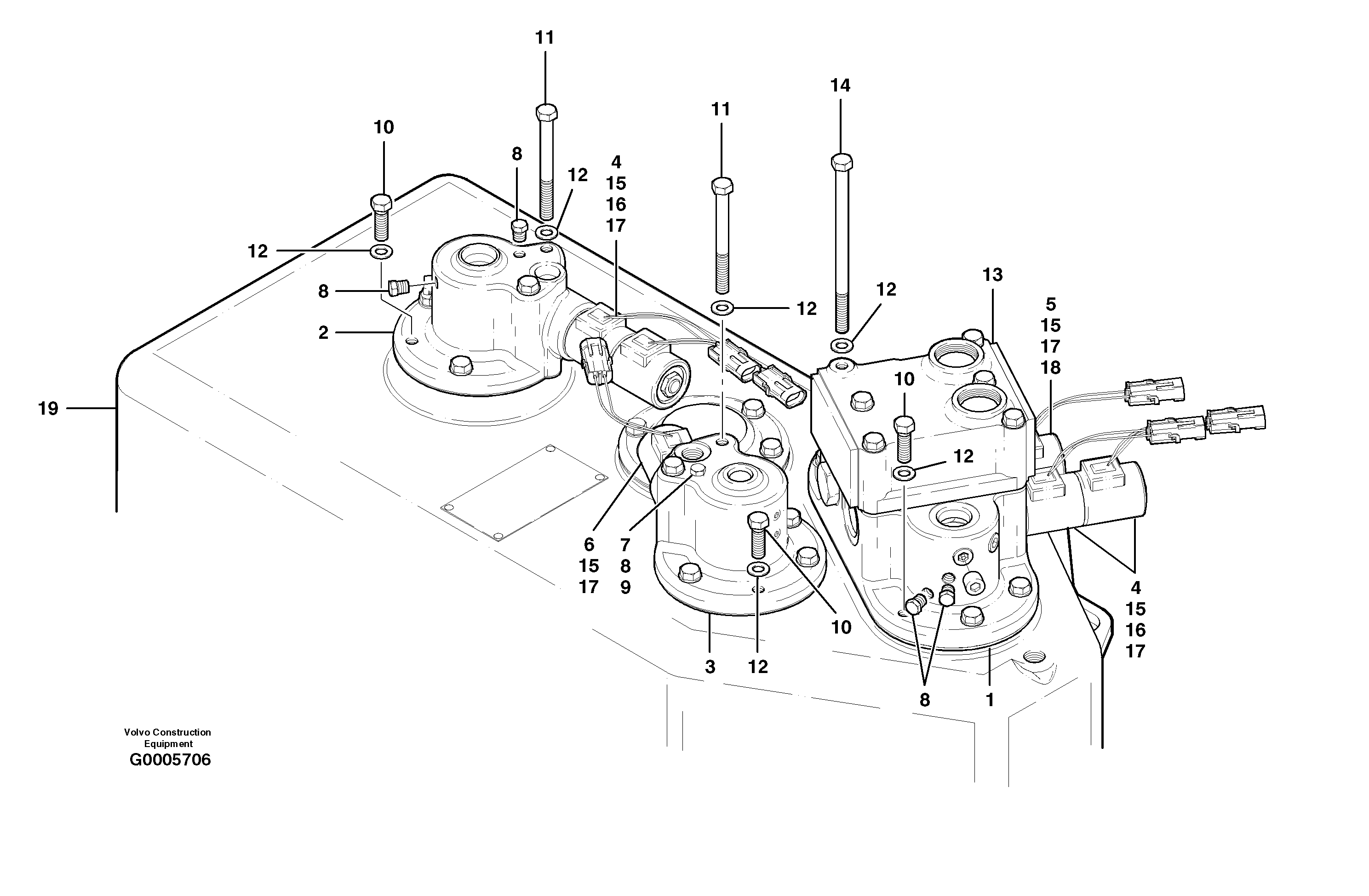 Transmission control valves — volvo parts diagram