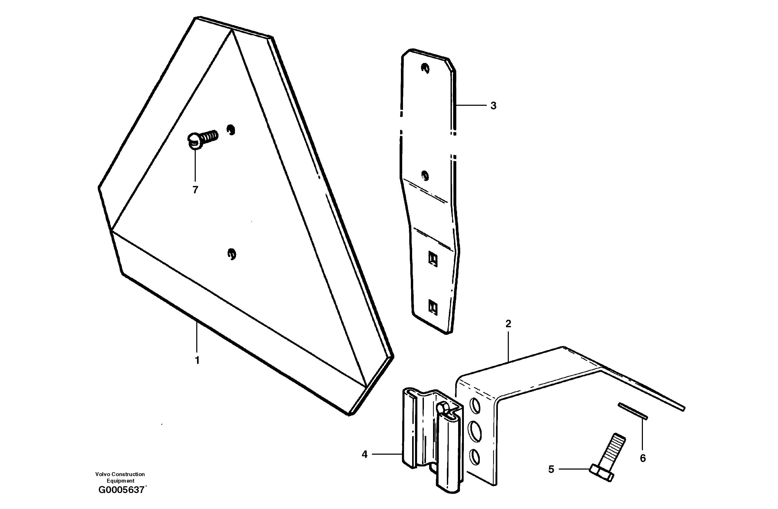 Slow moving vehicle sign. — volvo parts diagram