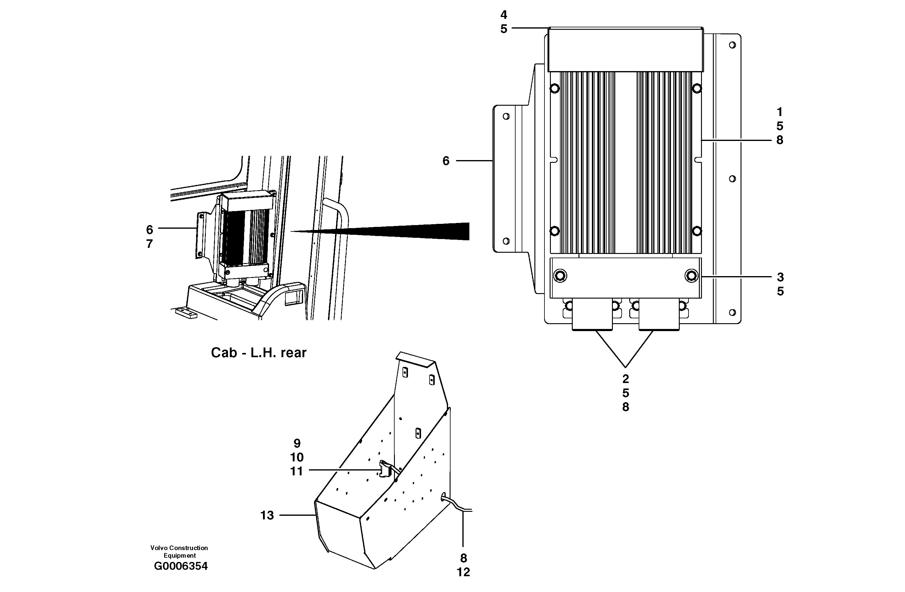 Equalizer - 24 volt - 12 volt  S/N 35050, 35051, 35061 - 36642 — volvo parts diagram