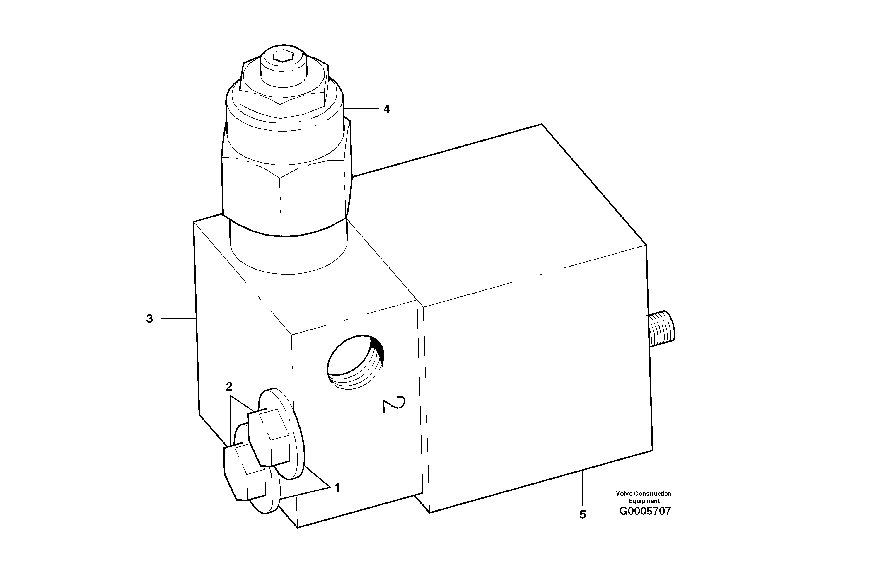 Load sense relief valve — volvo parts diagram