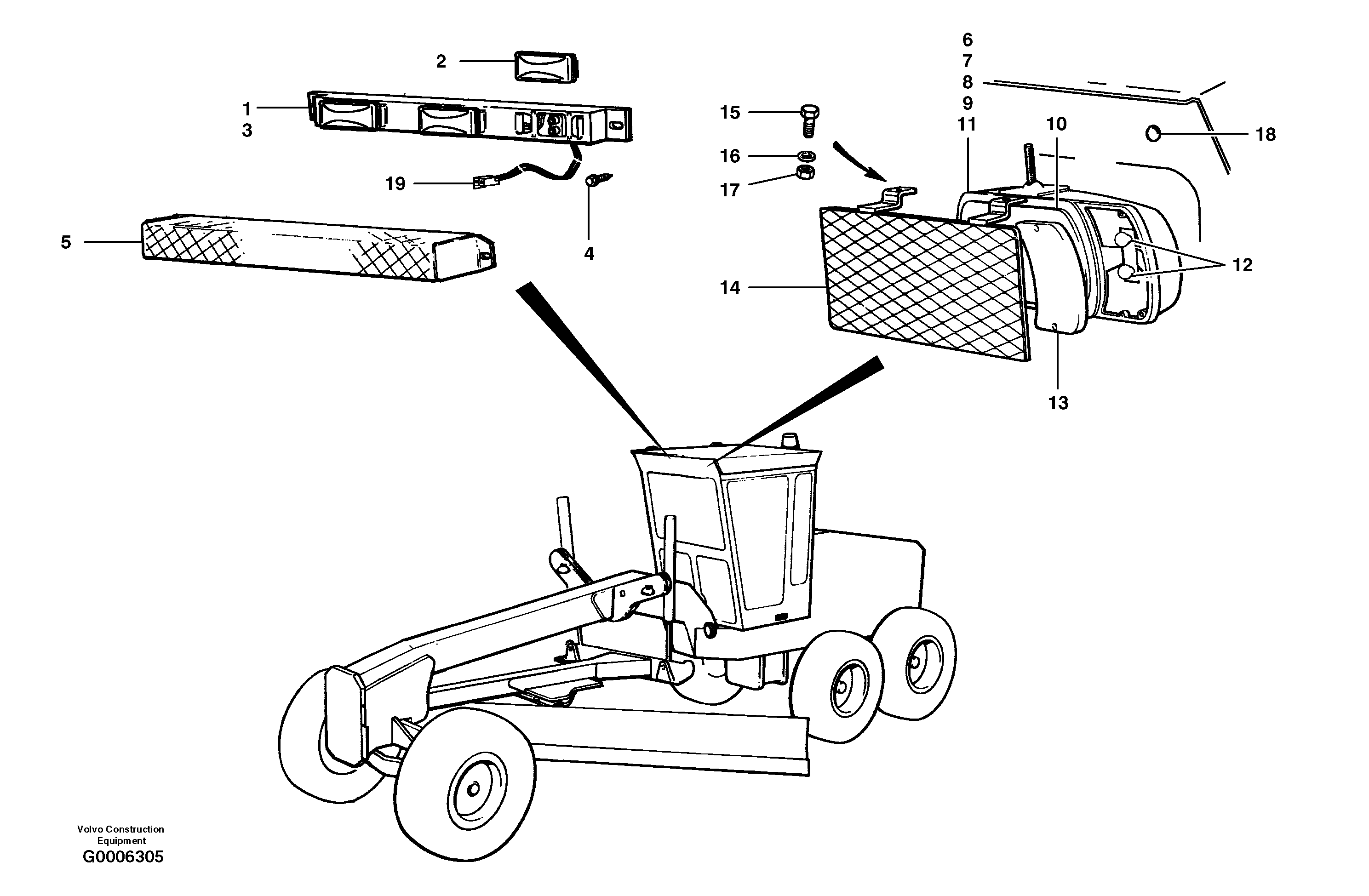 Lights - front — volvo parts diagram