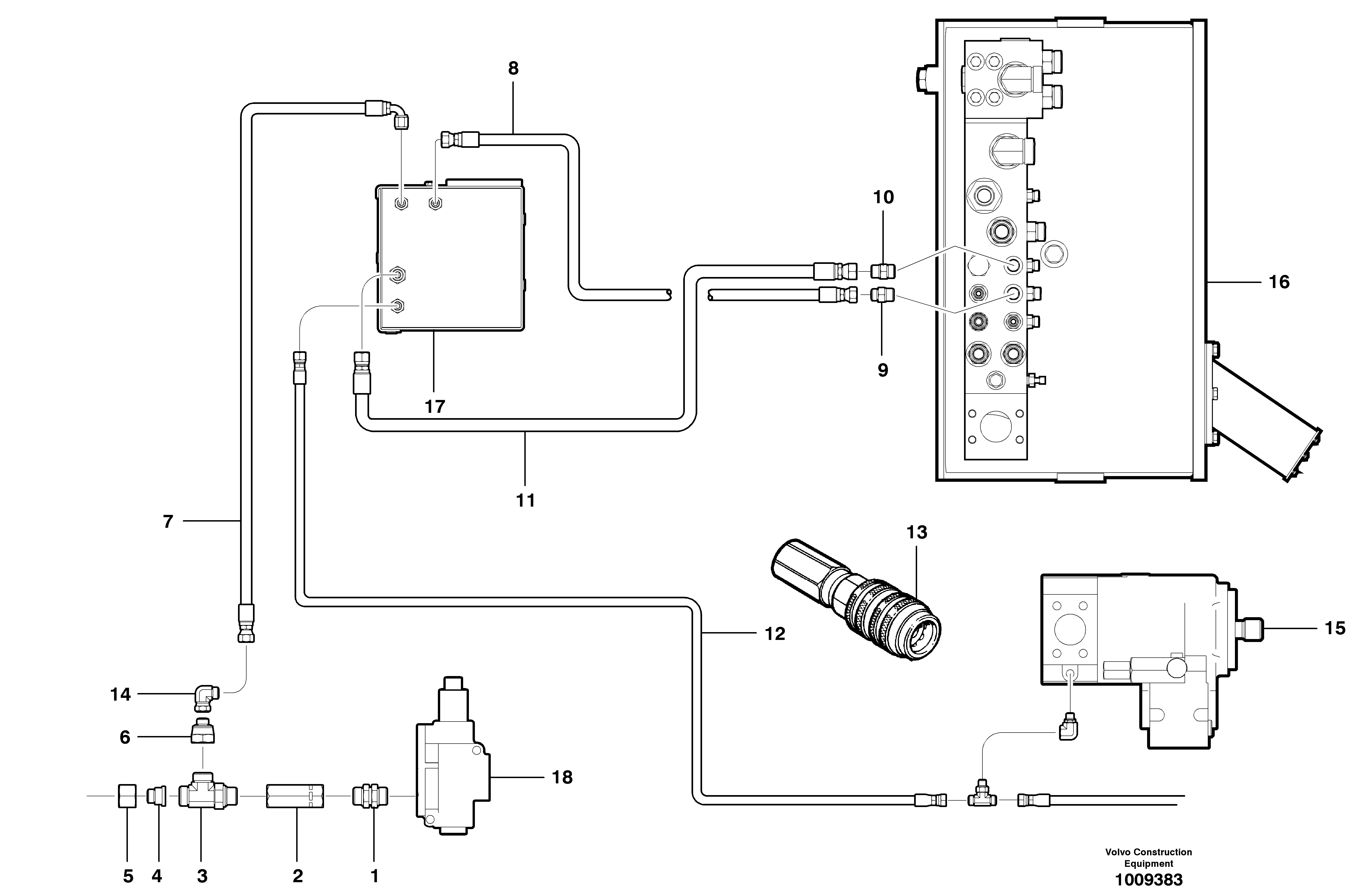 Supplemental steering circuit - AWD — volvo parts diagram