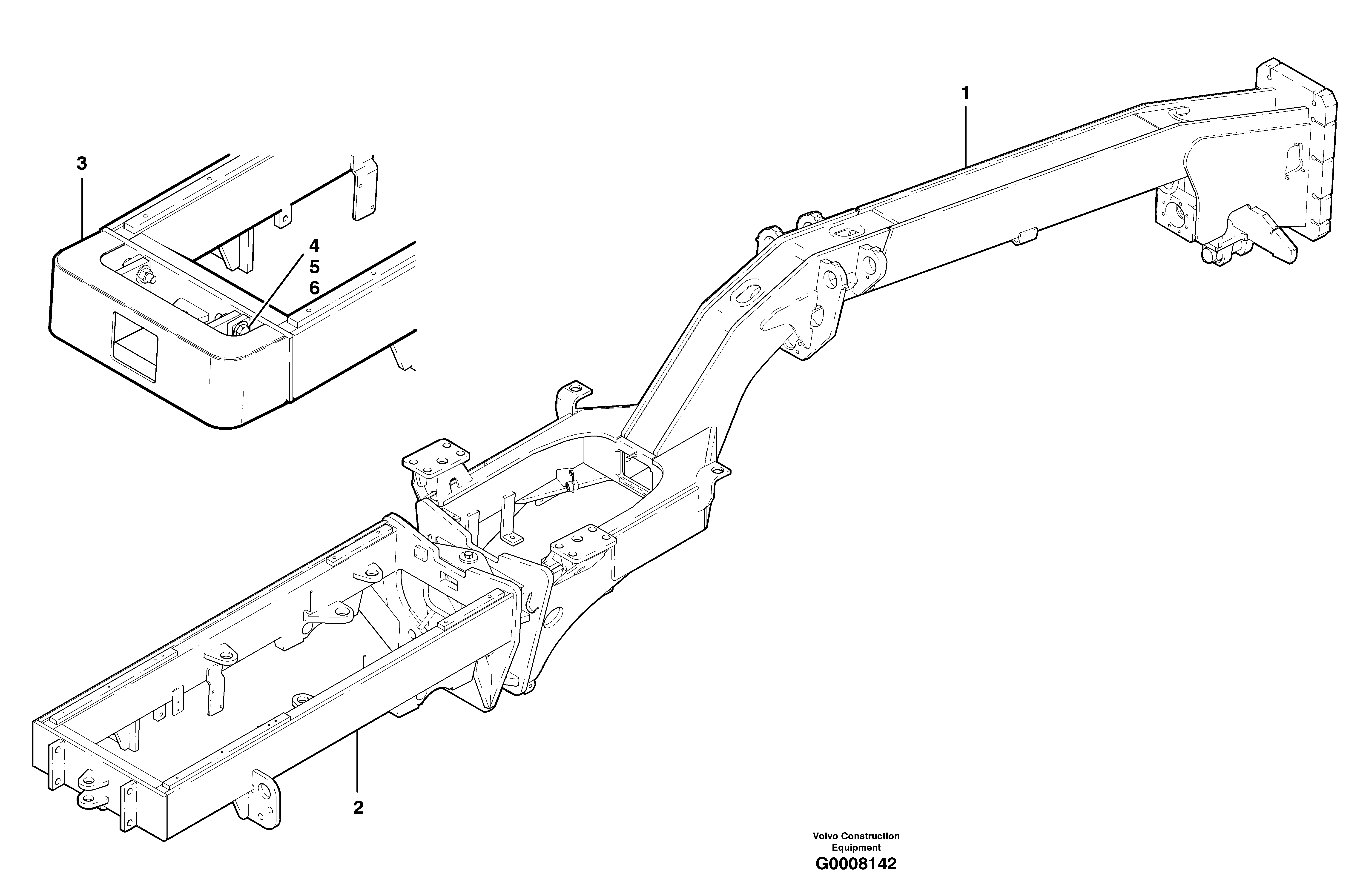 Frames  S/N 35188 - 35928 — volvo parts diagram