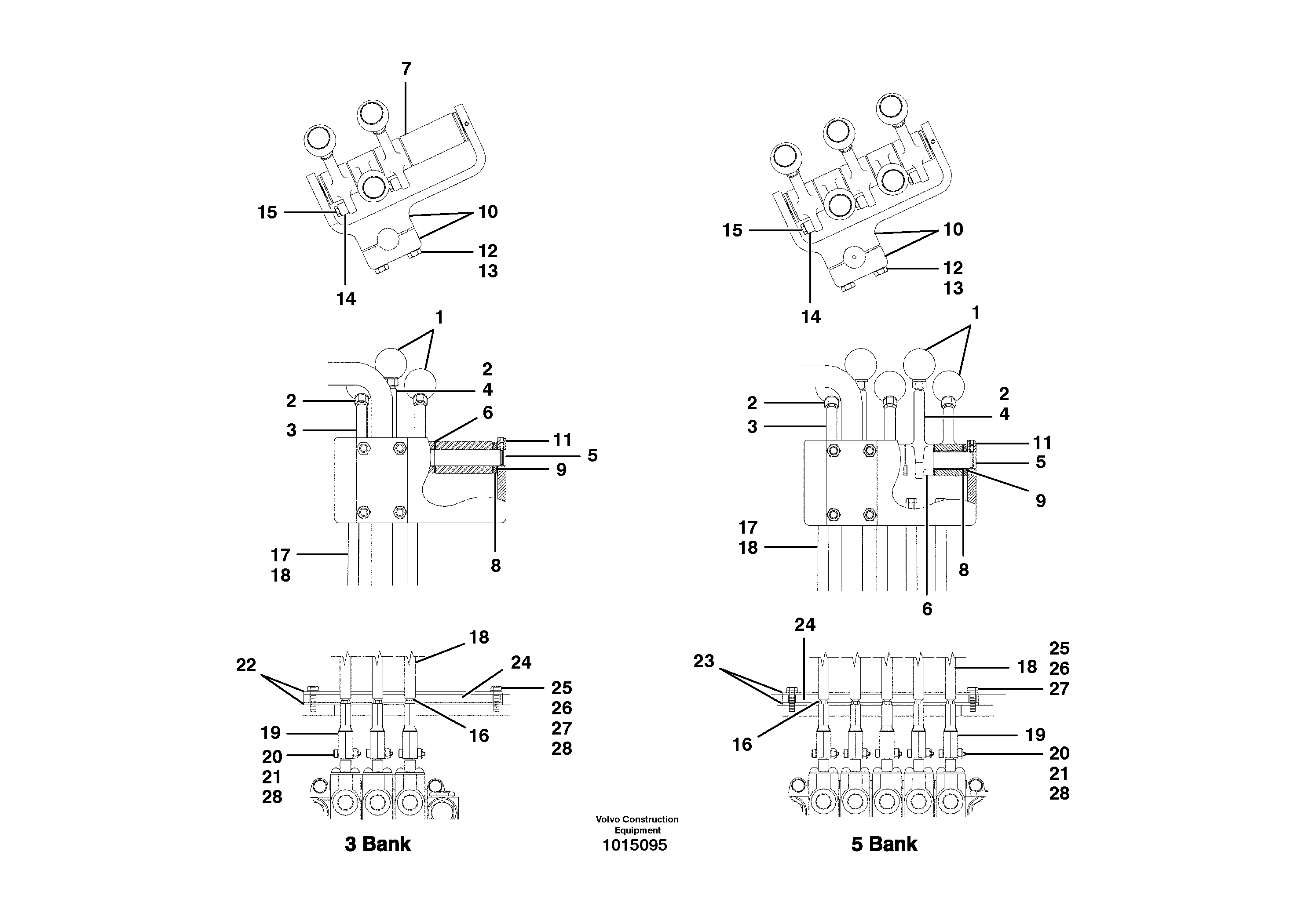 Controls - auxilary manifold - 3.5 bank — volvo parts diagram