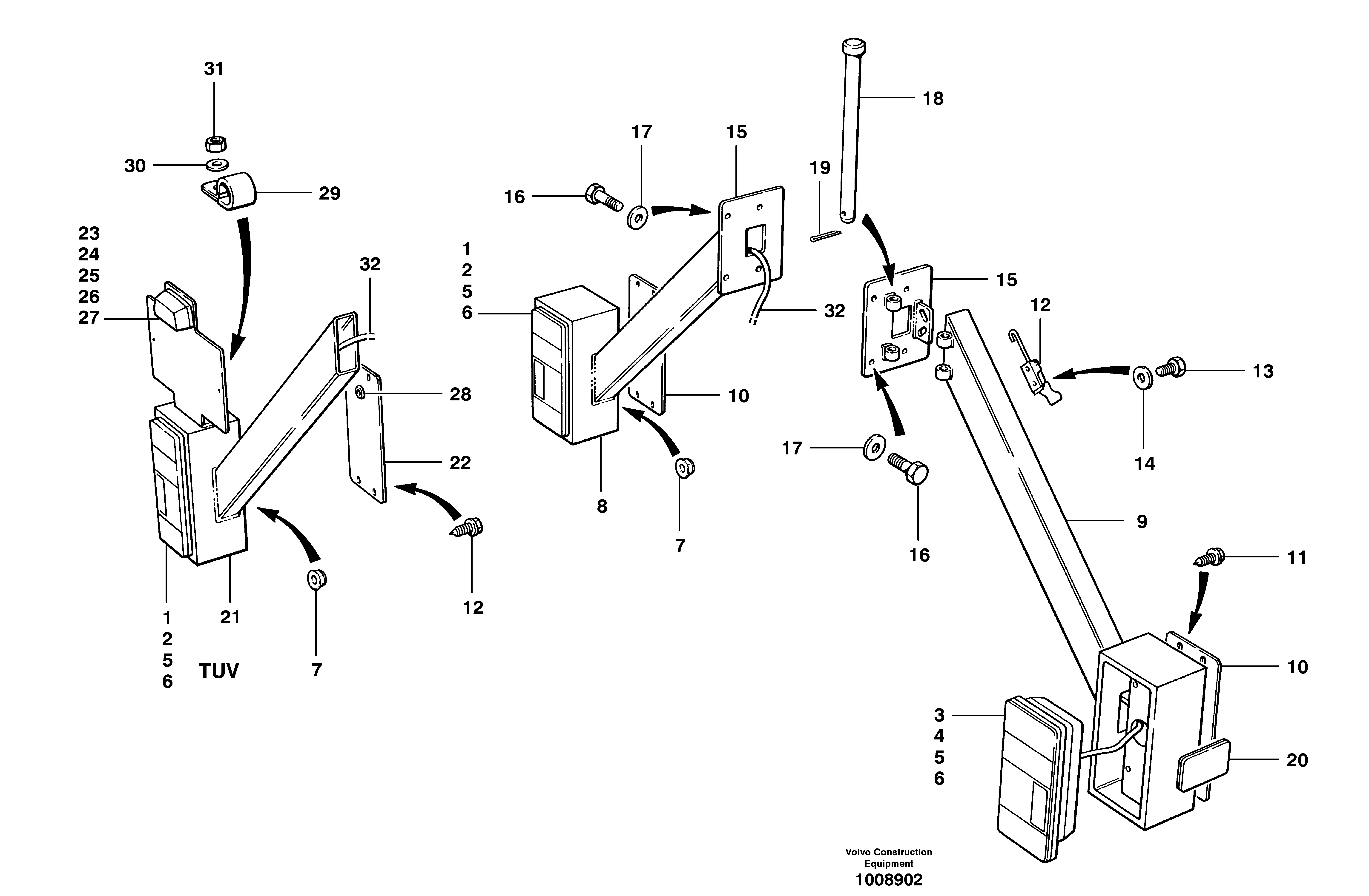 Lights - rear - EEC and TÜV — volvo parts diagram