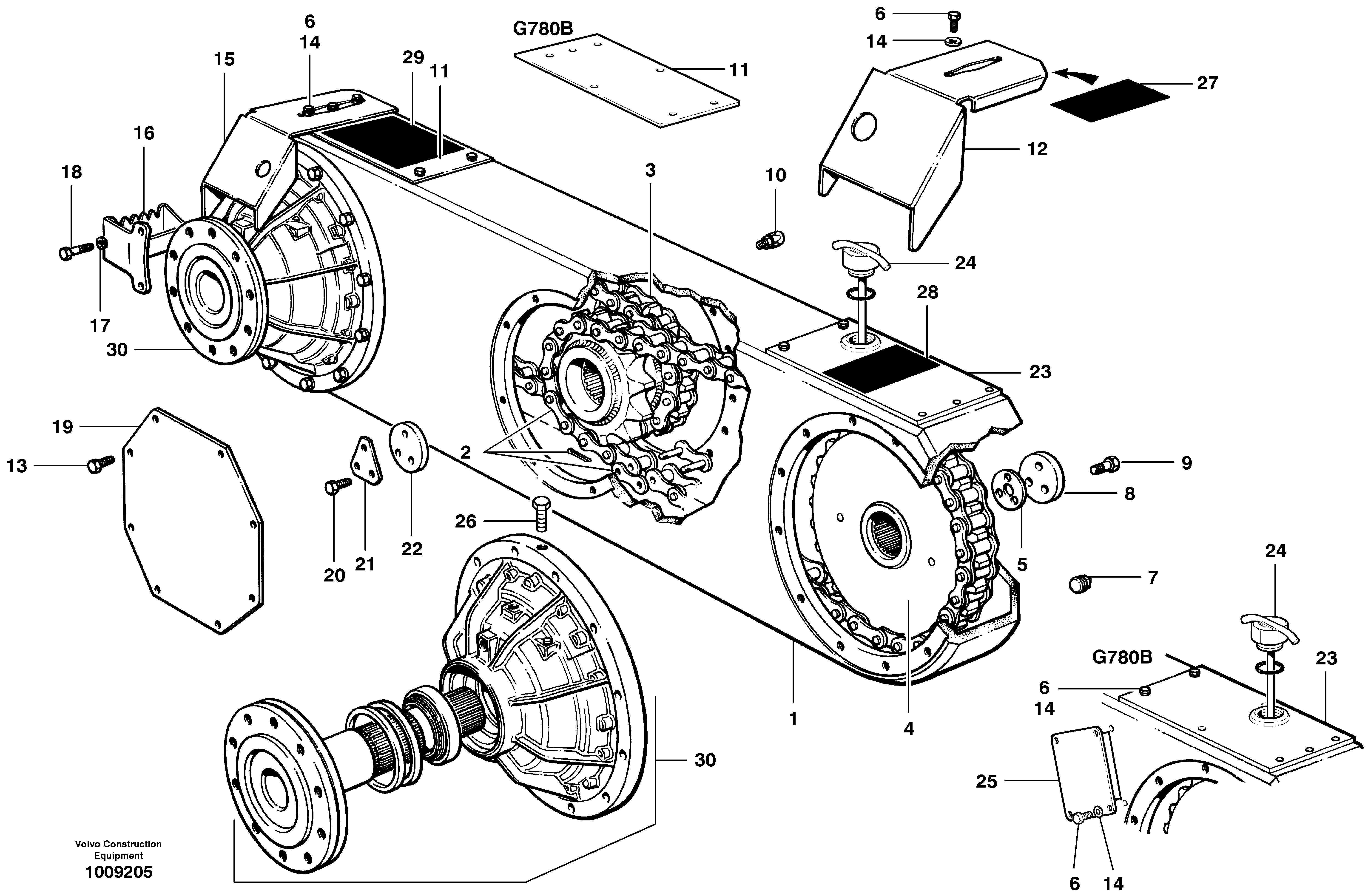 Tandems  S/N 35989 - — volvo parts diagram