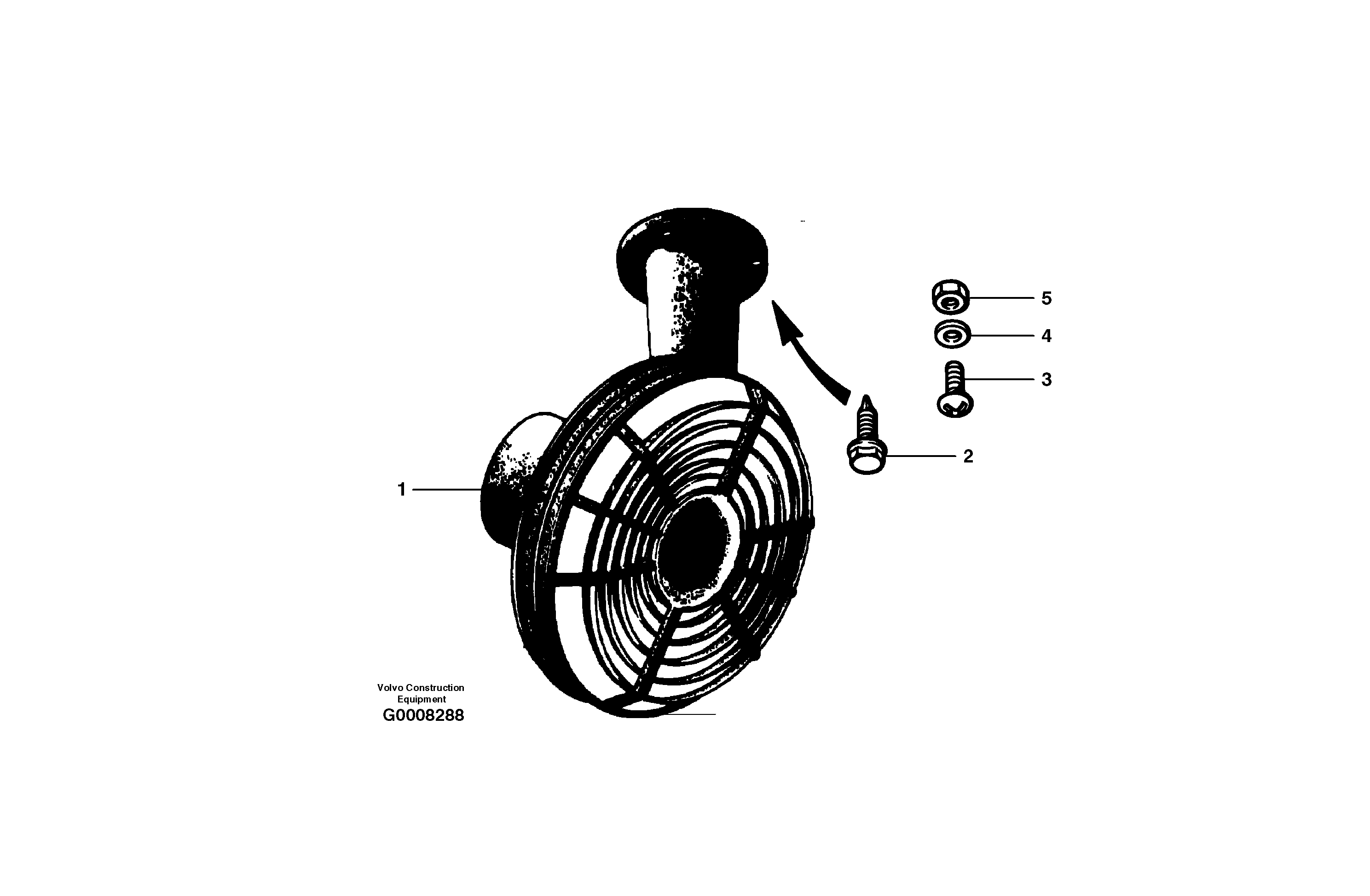 Defroster fan - front and rear — volvo parts diagram