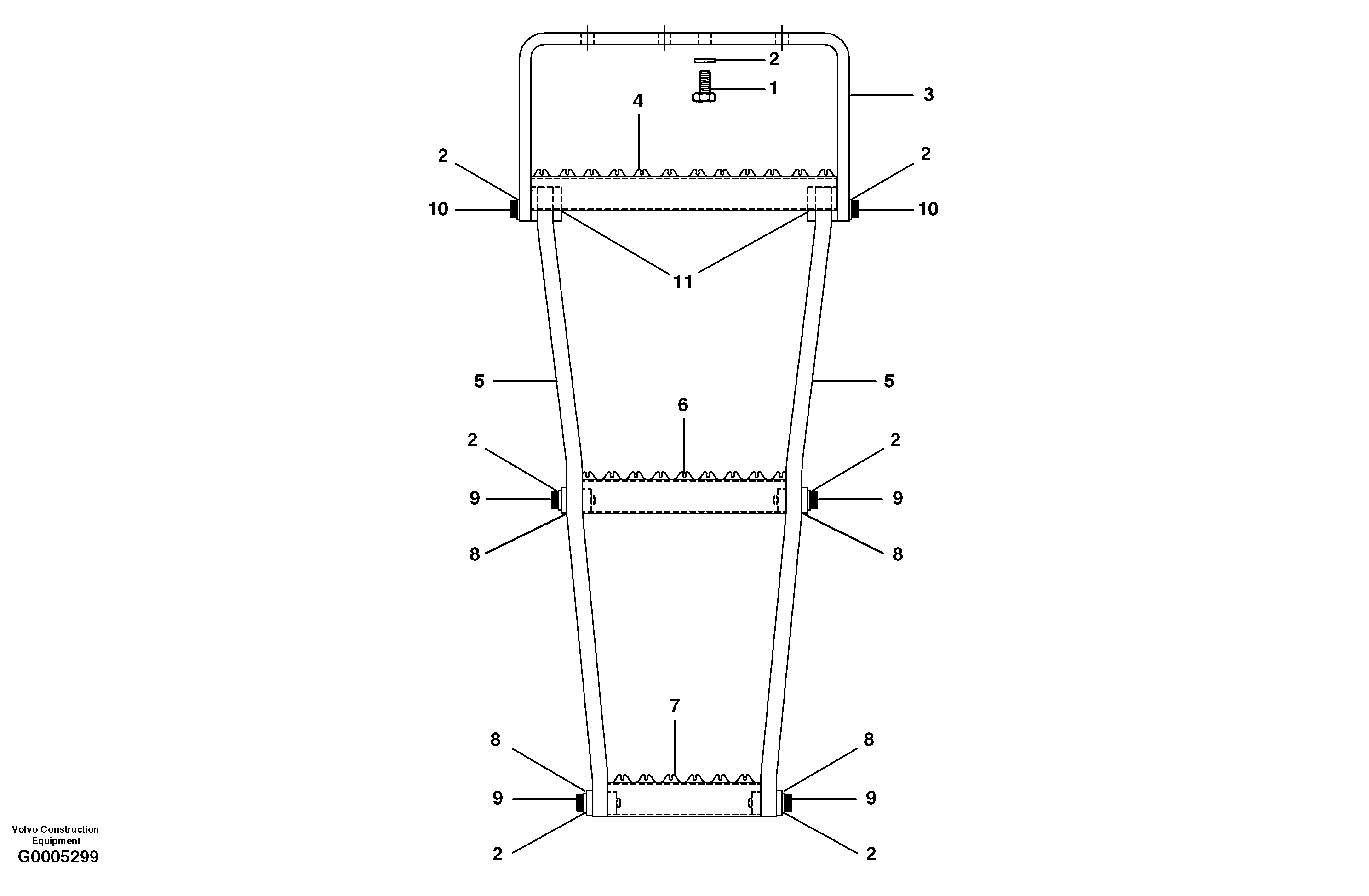 Cab step — volvo parts diagram