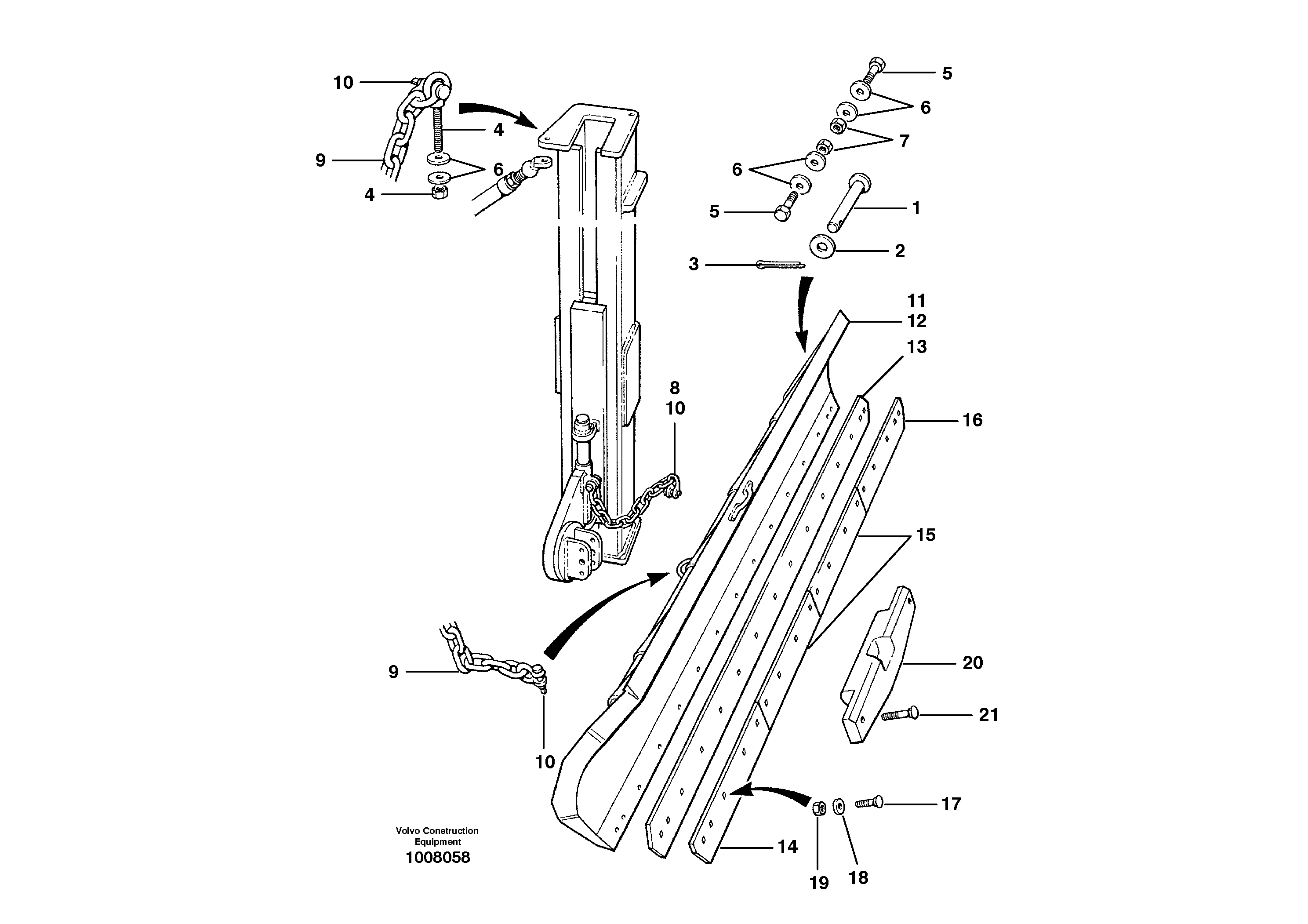 Wing installation — volvo parts diagram