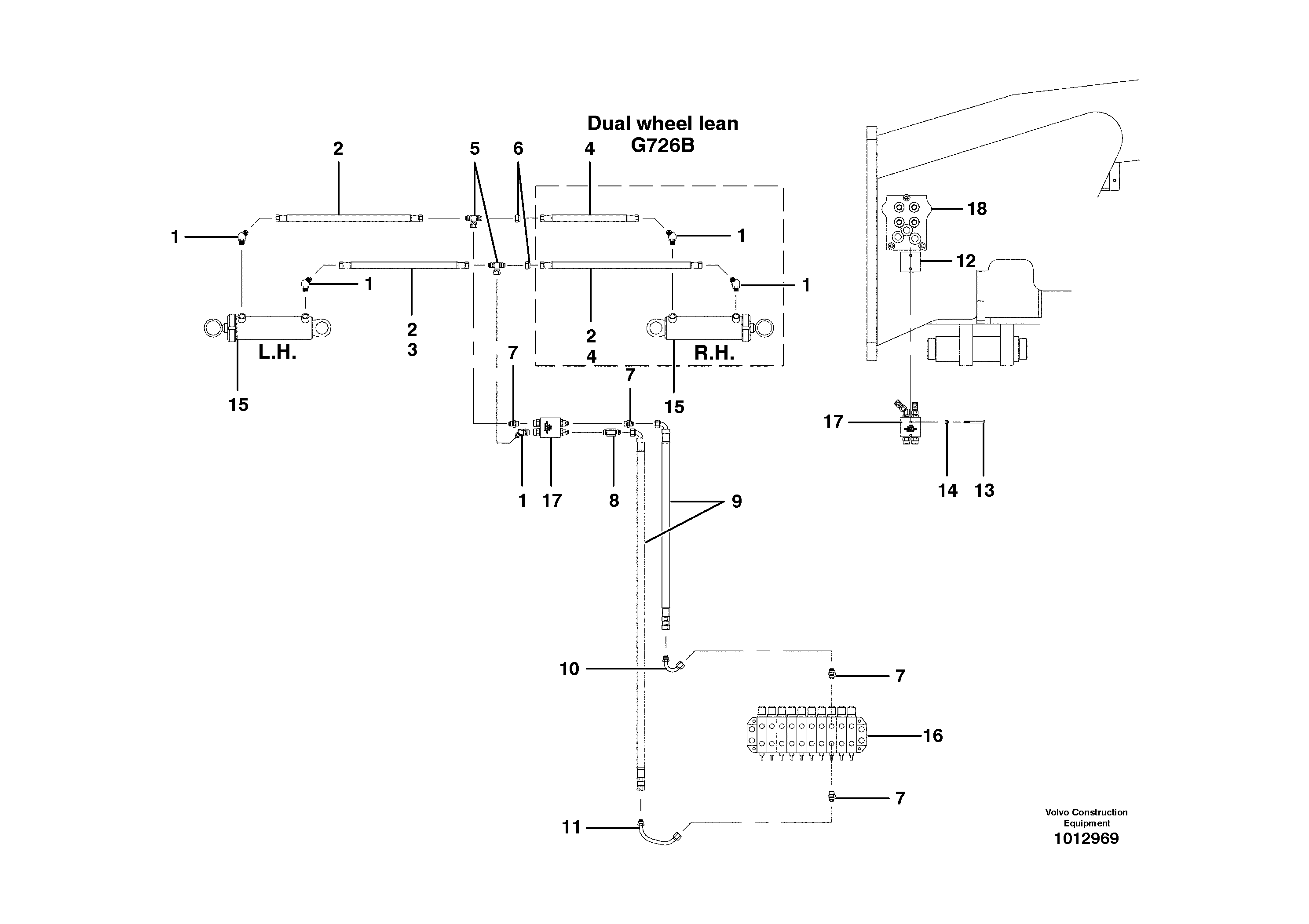 Wheel lean circuit — volvo parts diagram
