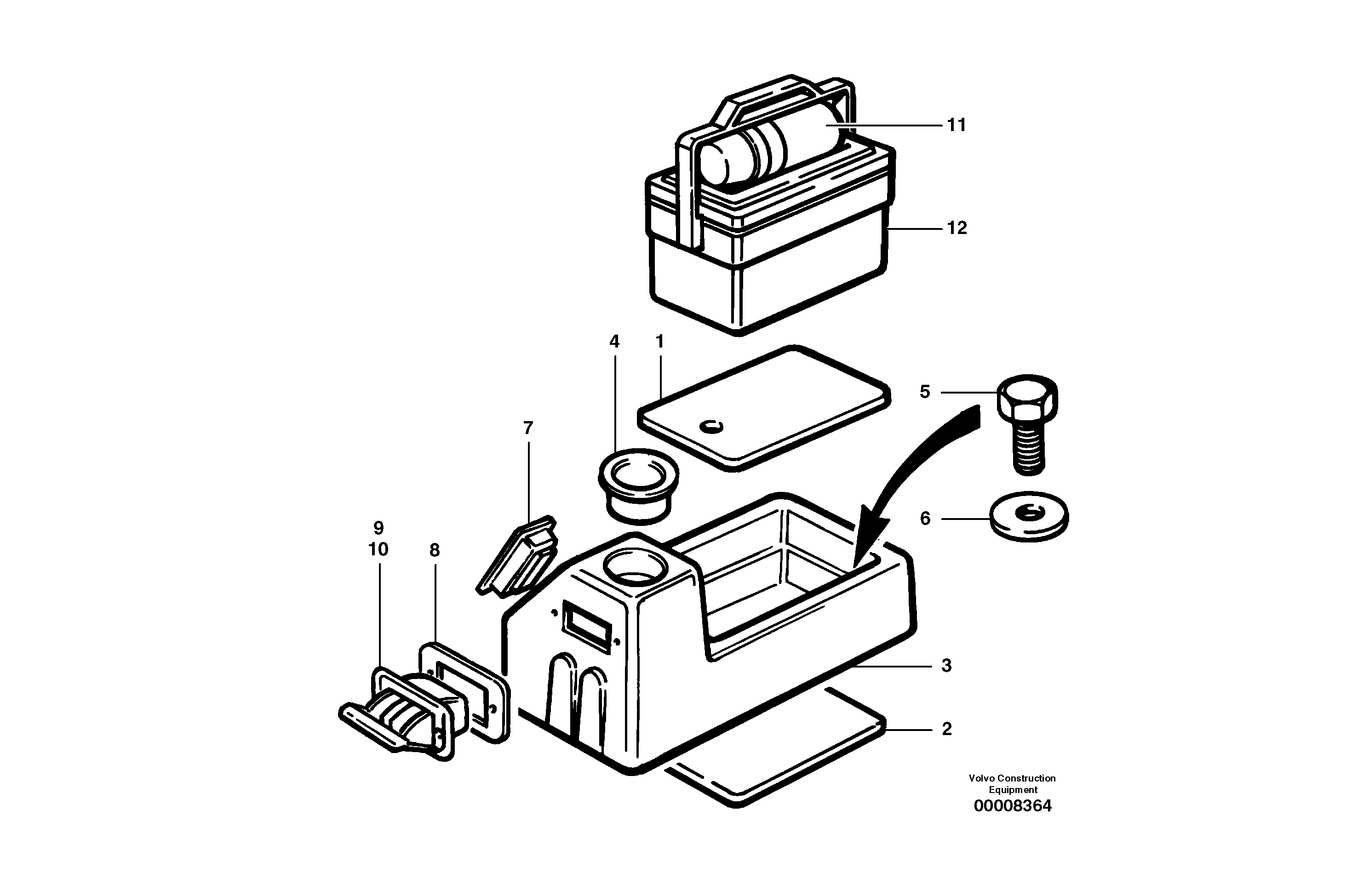 Operator comfort kit  S/N 35000 - 35049, 35052 - 35060 — volvo parts diagram