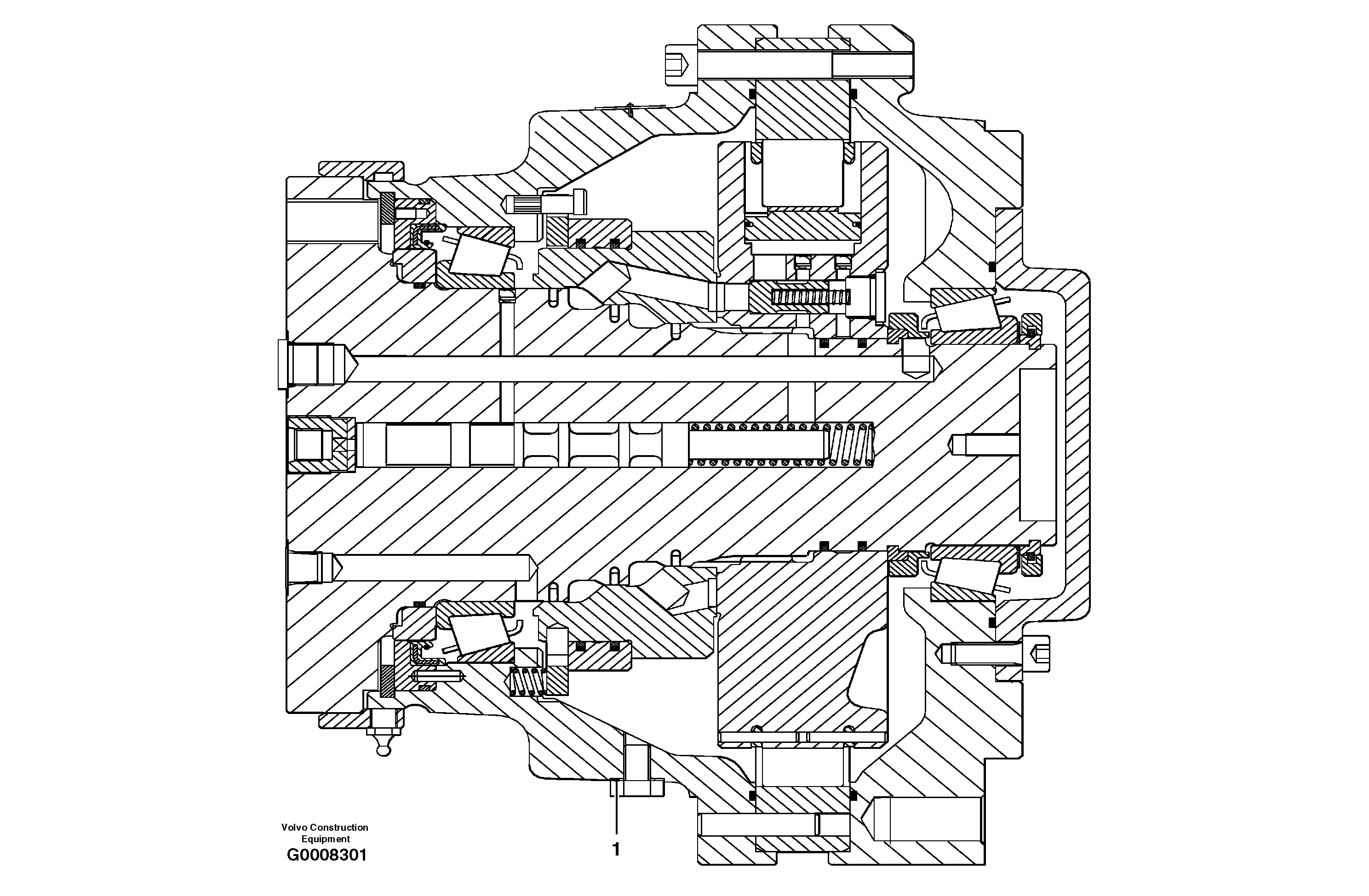 Wheel motor assembly - AWD — volvo parts diagram