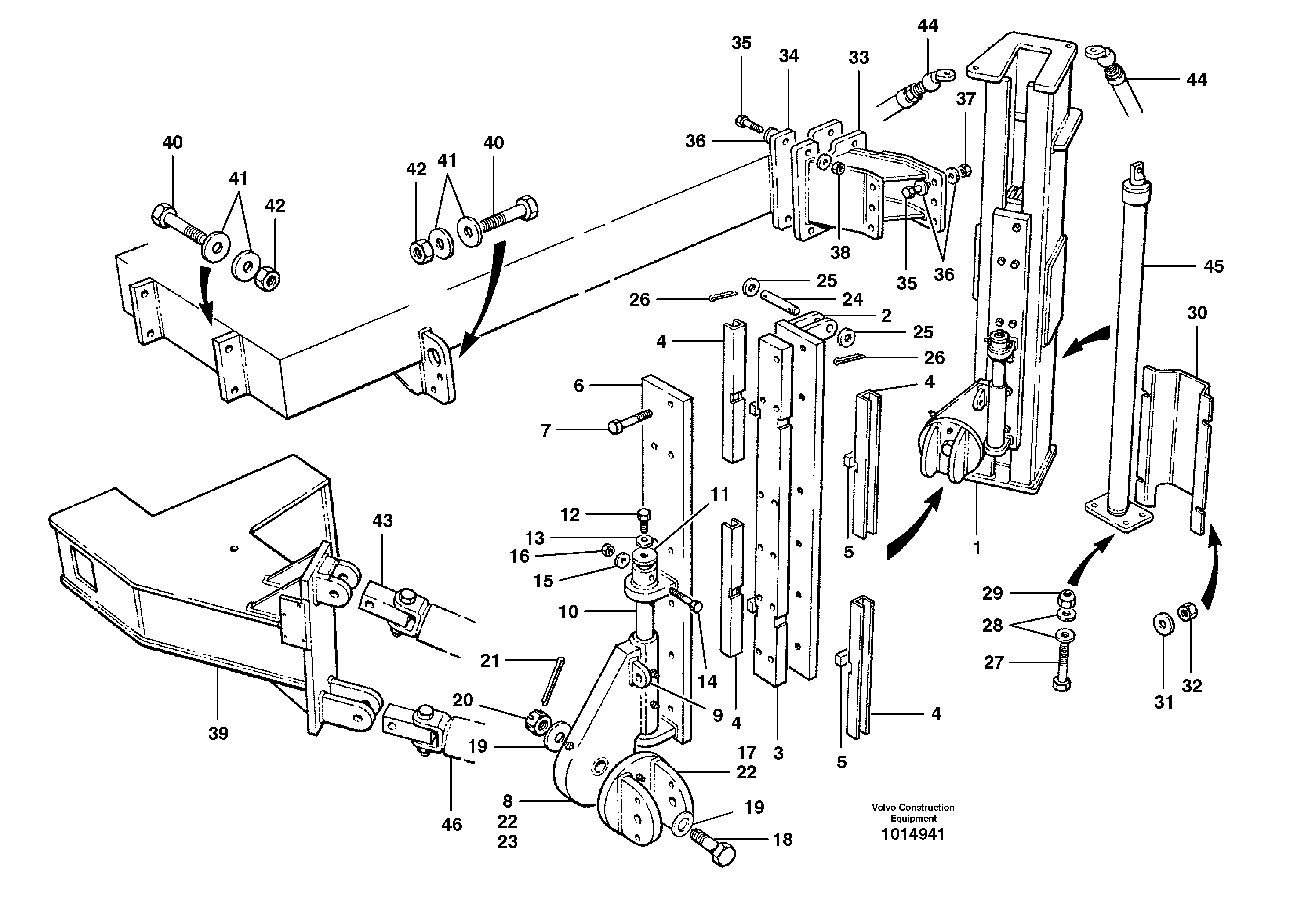Lo-bank rear mount wing installation — volvo parts diagram