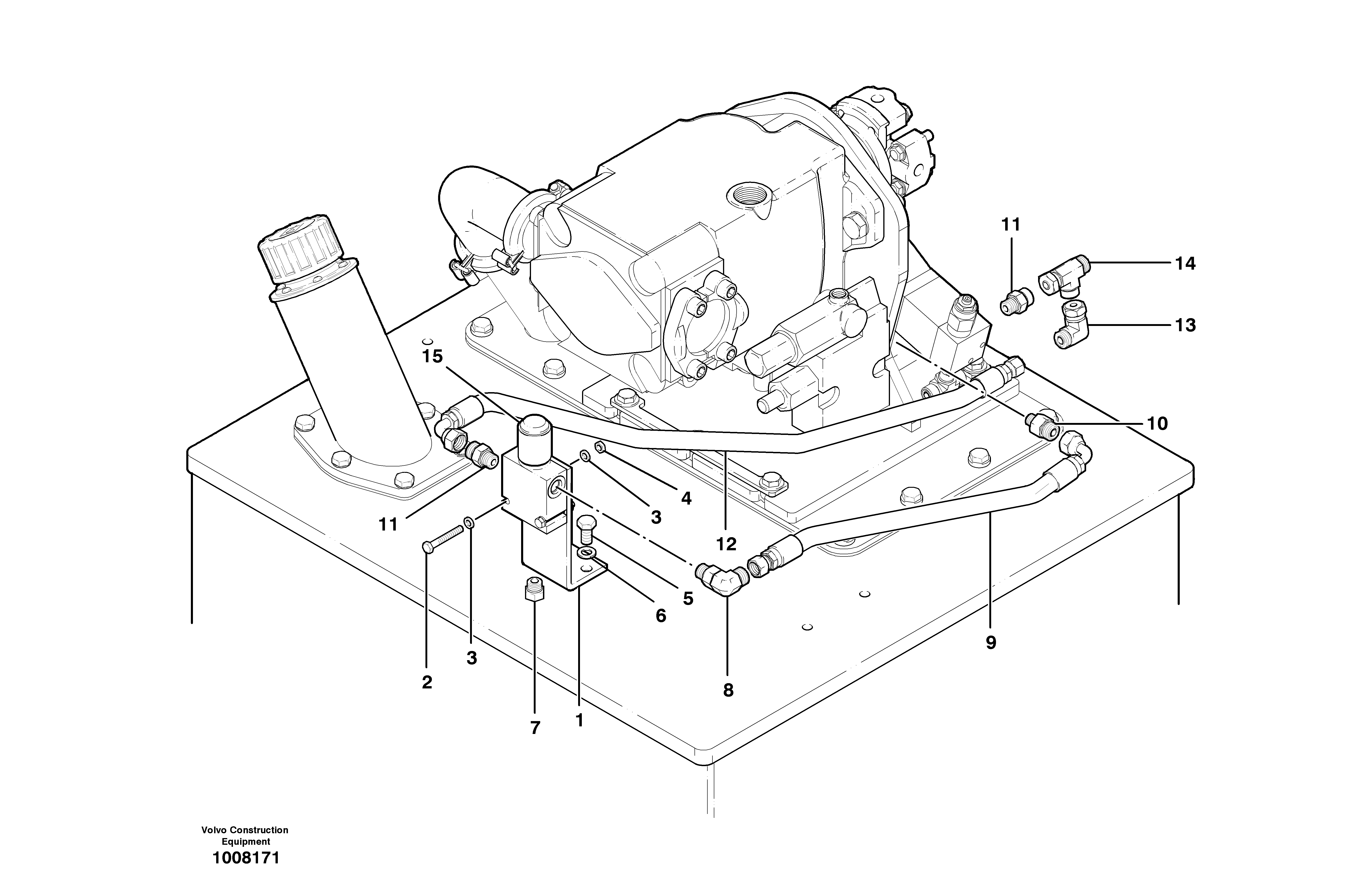 Cold Start Hydraulic Circuit  MODEL G710B - G730B — volvo parts diagram
