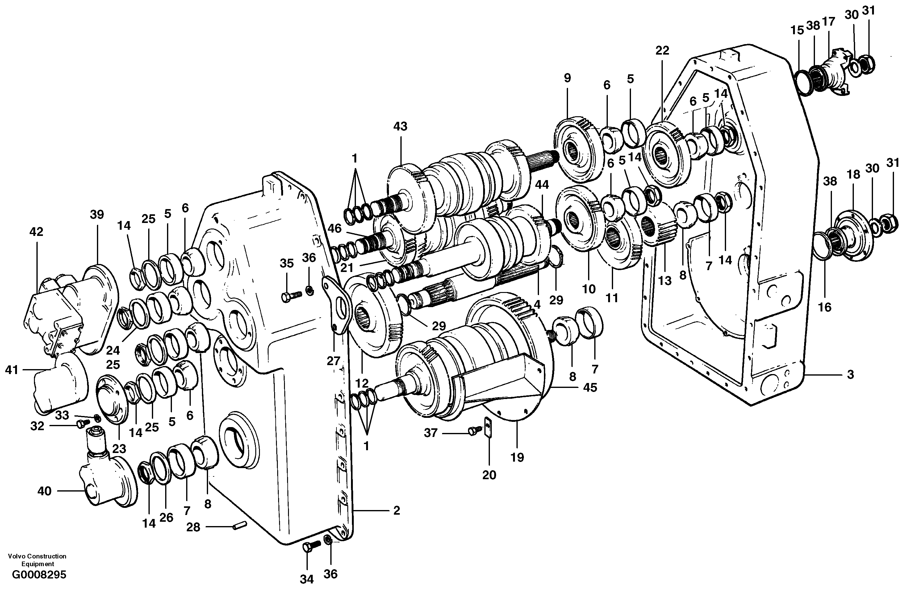 Transmission — volvo parts diagram