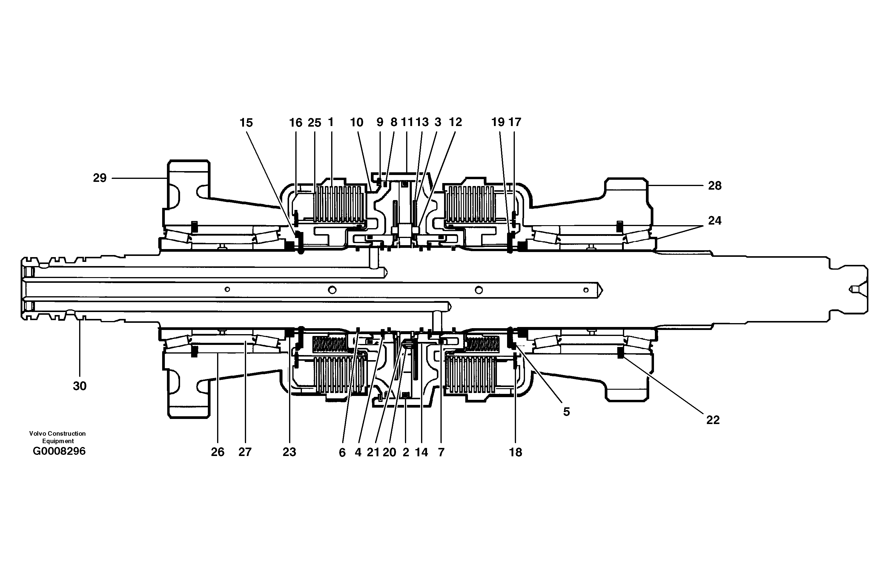 Input clutch and shaft — volvo parts diagram