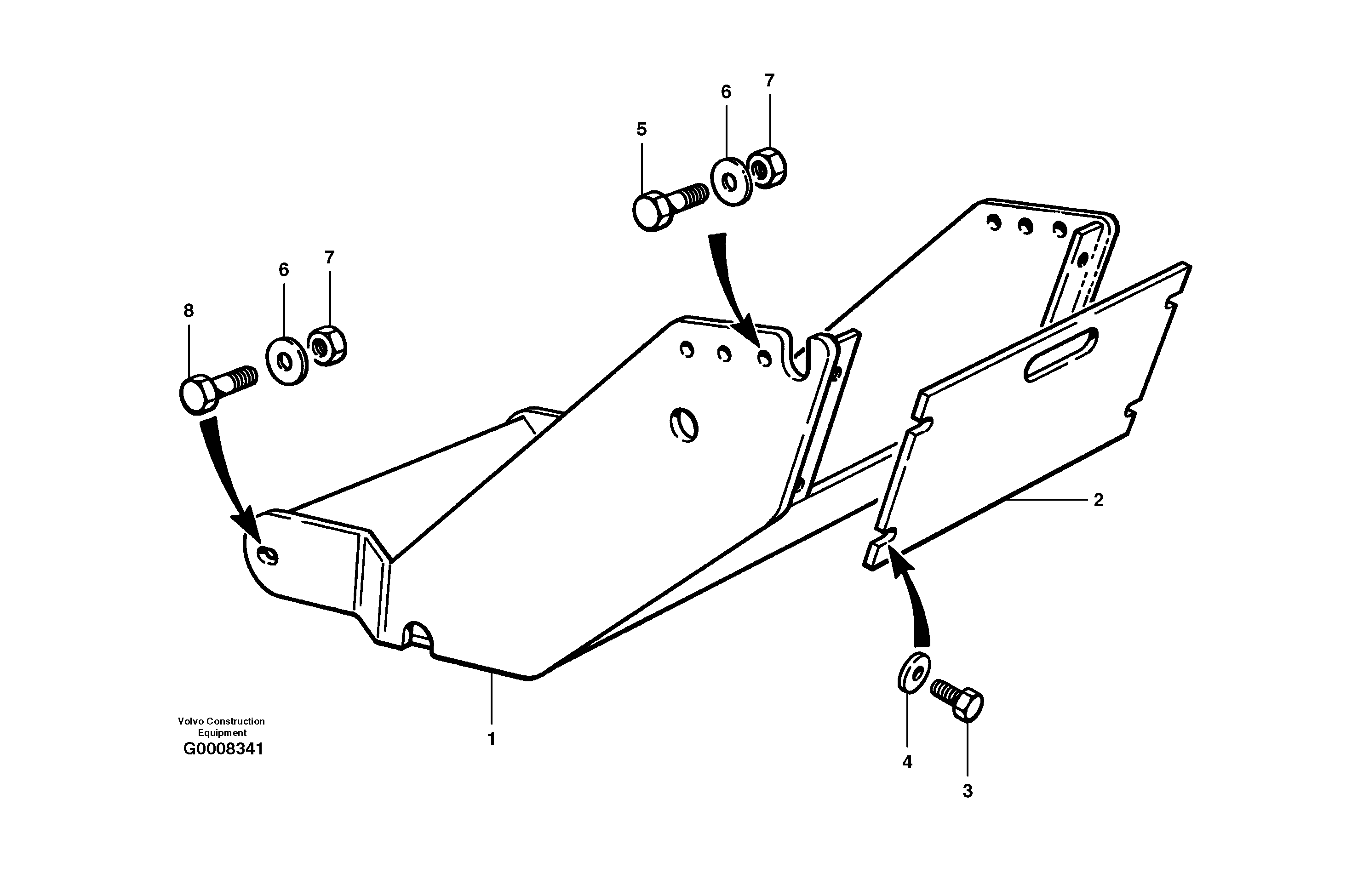 Transmission guard — volvo parts diagram