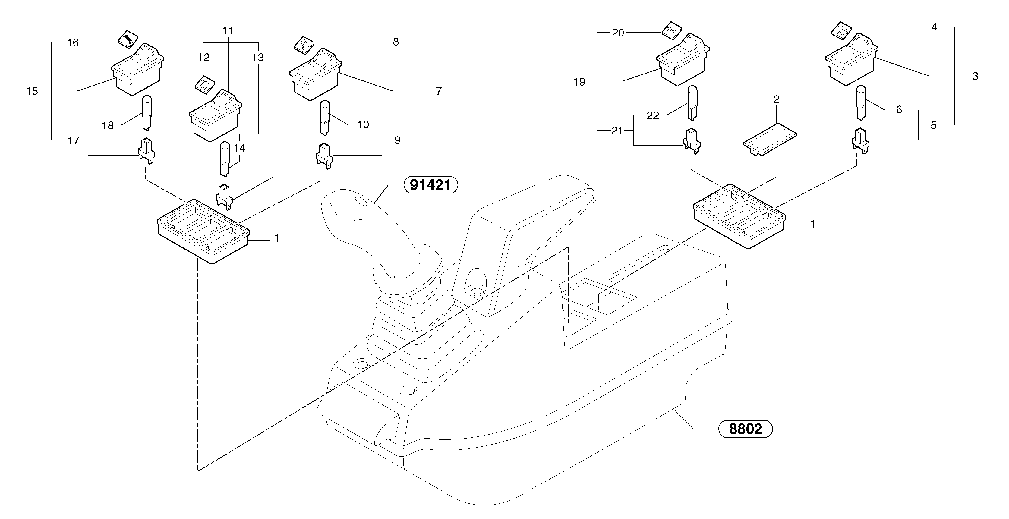 Operator's station : instrument panel ( left ) — volvo parts diagram