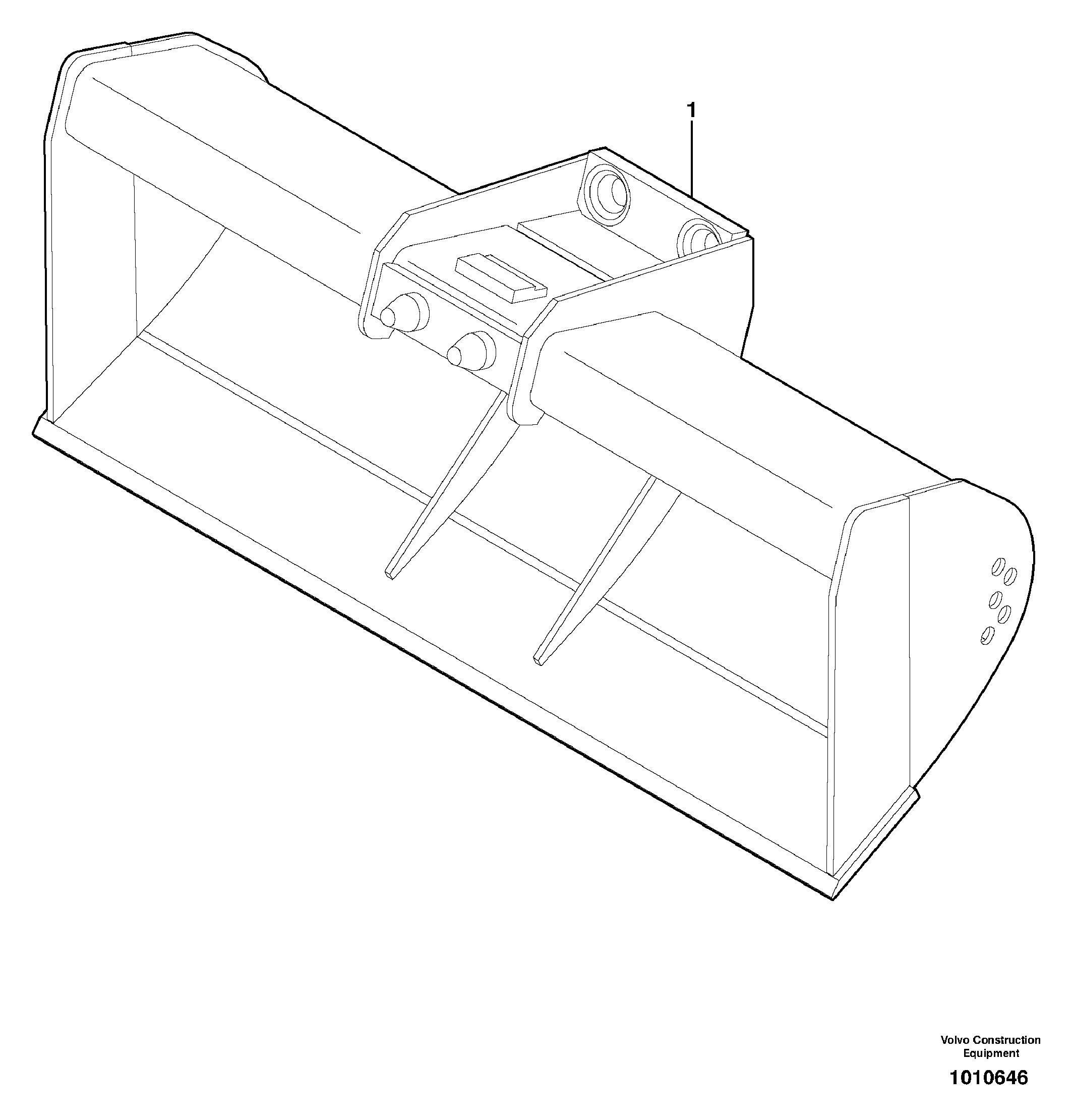 Grading bucket for Quickfit — volvo parts diagram