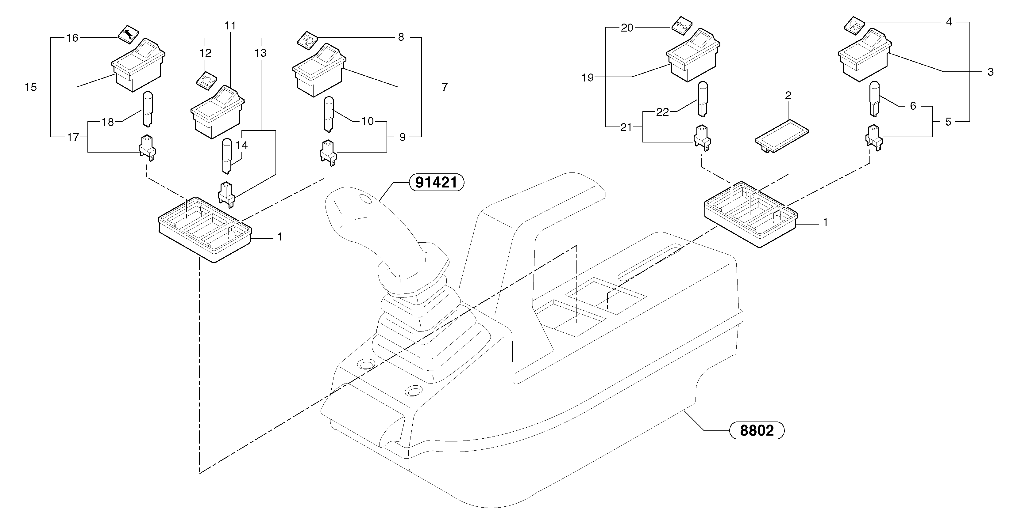 Operator's station : instrument panel ( left ) — volvo parts diagram