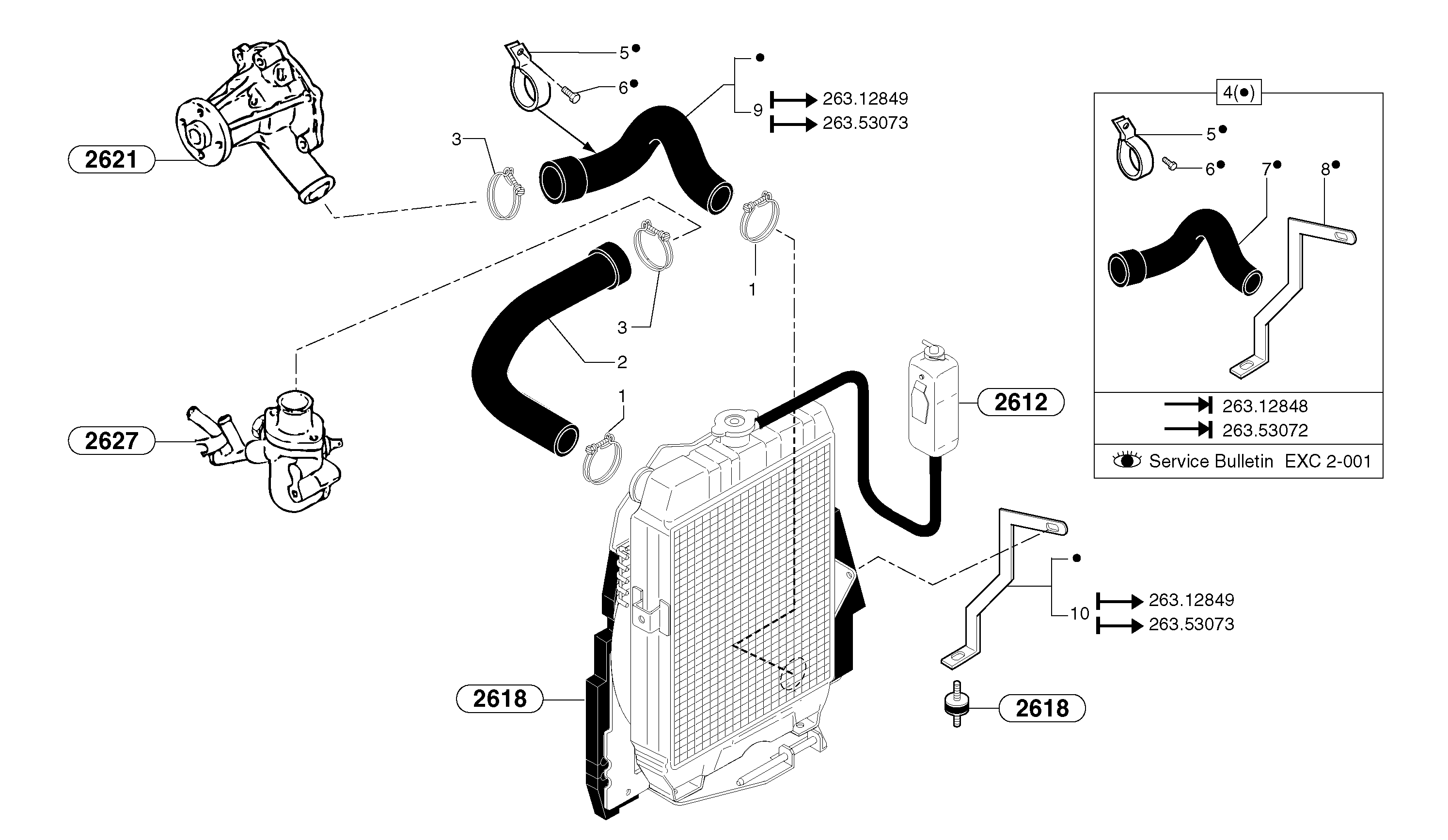 Cooling circuit — volvo parts diagram