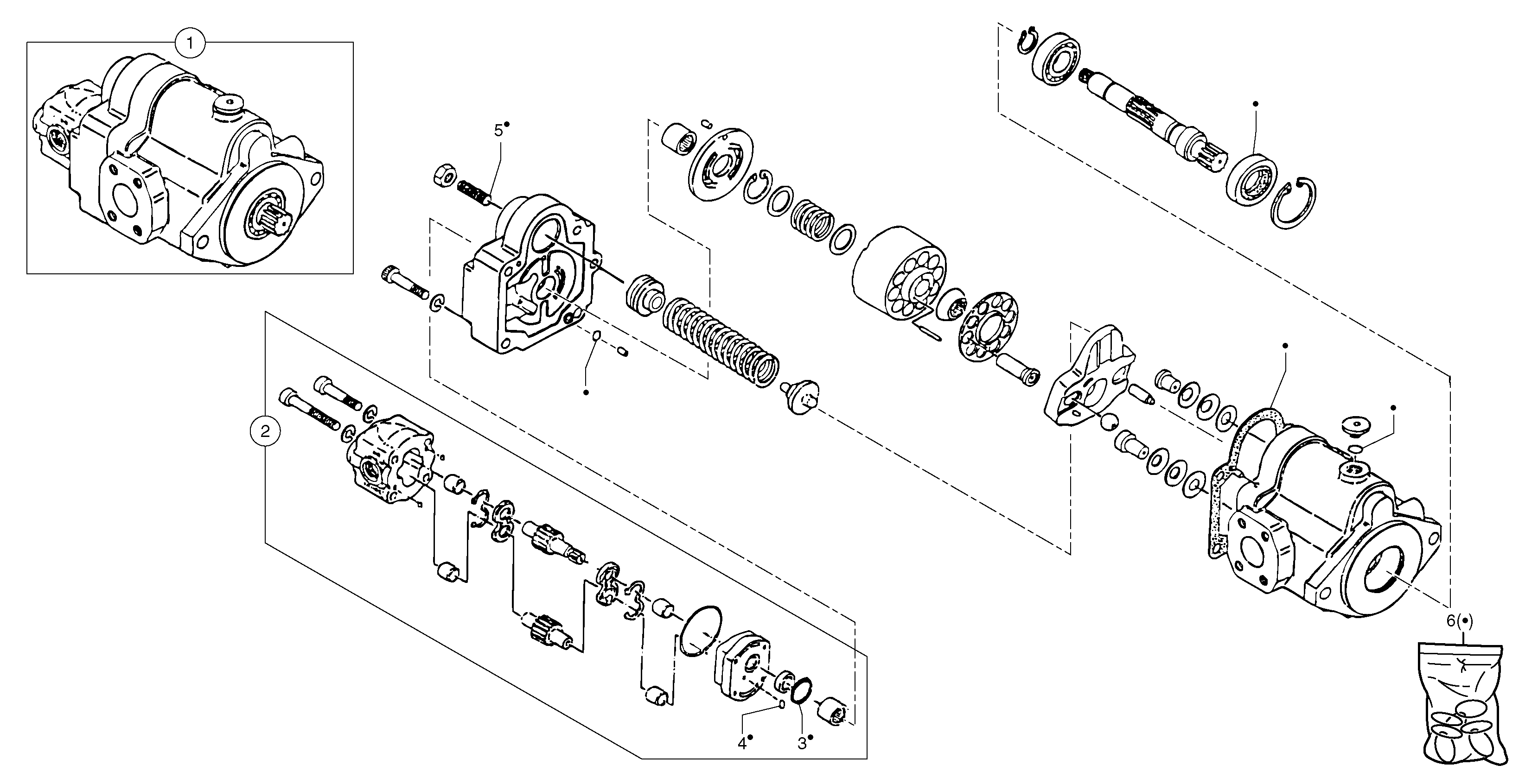 Hydraulic pump — volvo parts diagram