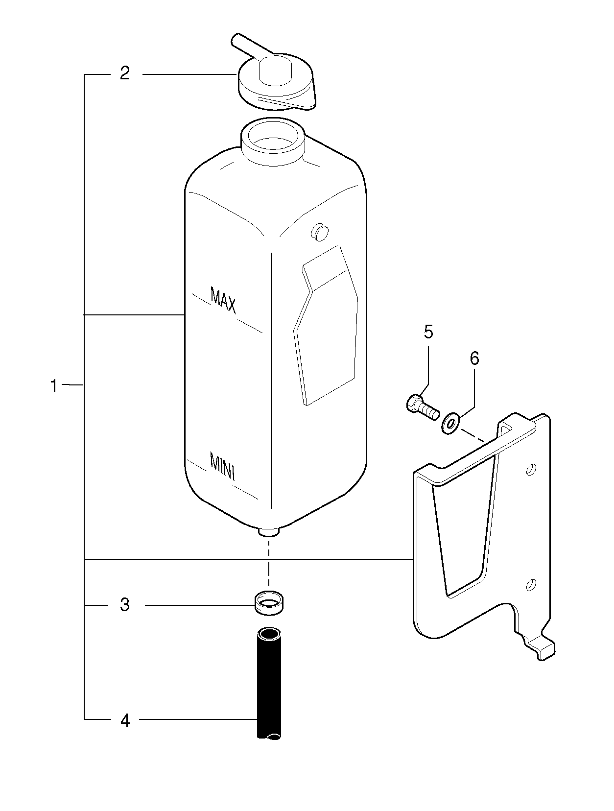 Expansion tank — volvo parts diagram