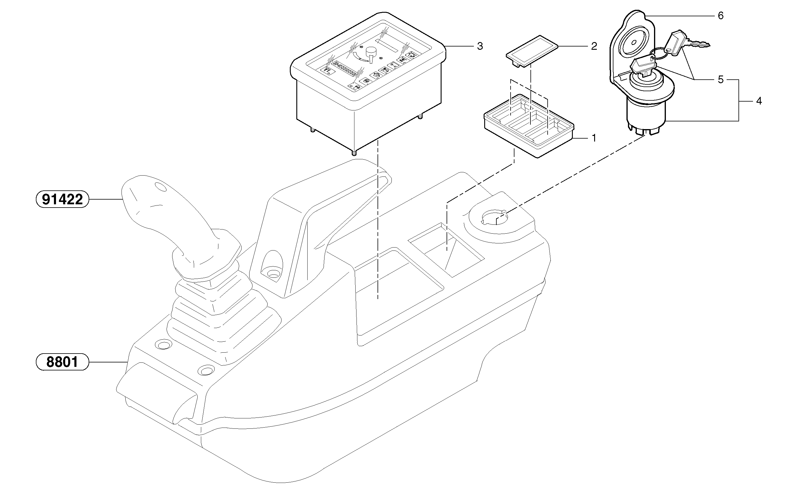 Operator's station : instrument panel ( right ) — volvo parts diagram