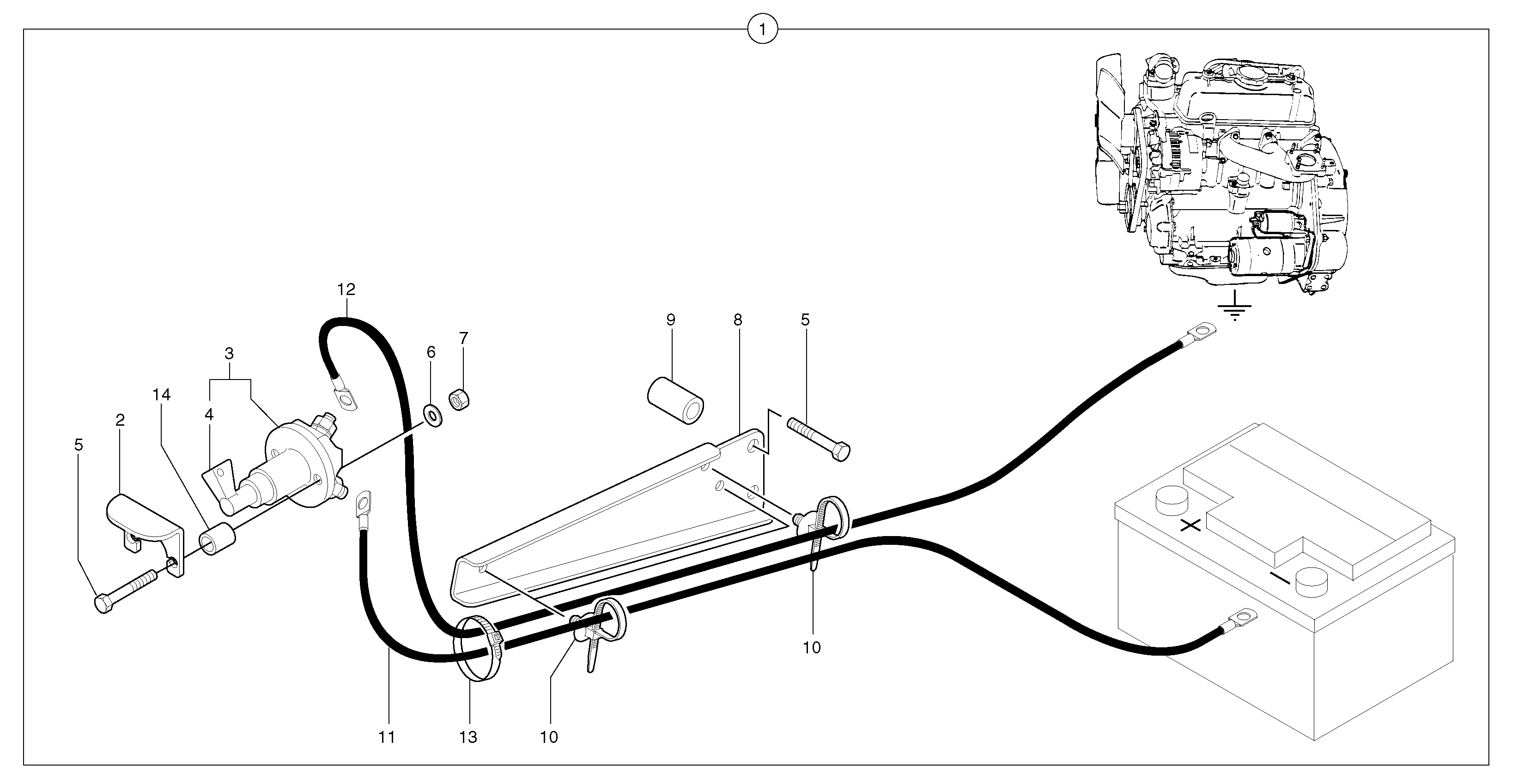 Battery cut-out — volvo parts diagram