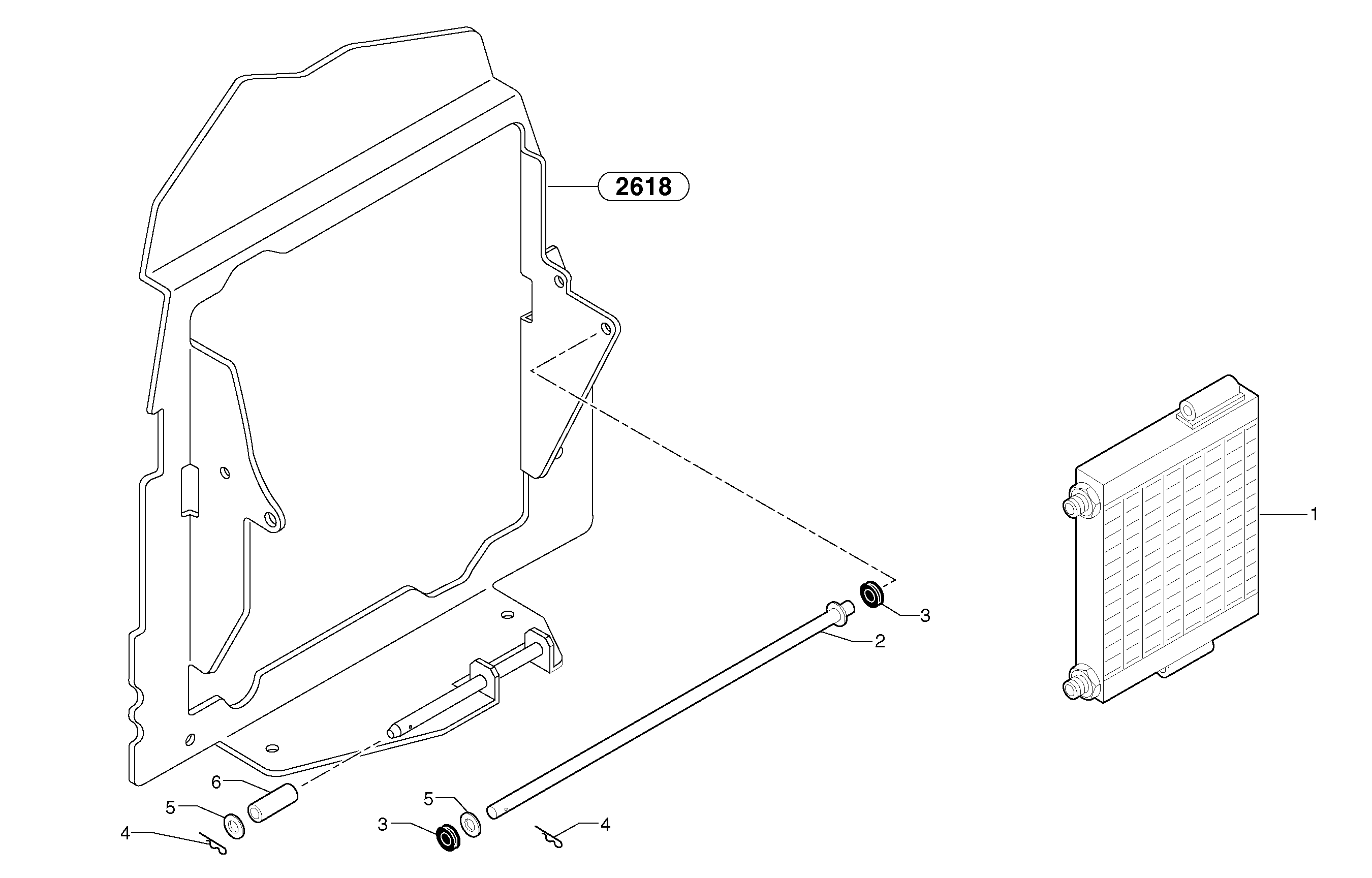 Oil cooler — volvo parts diagram
