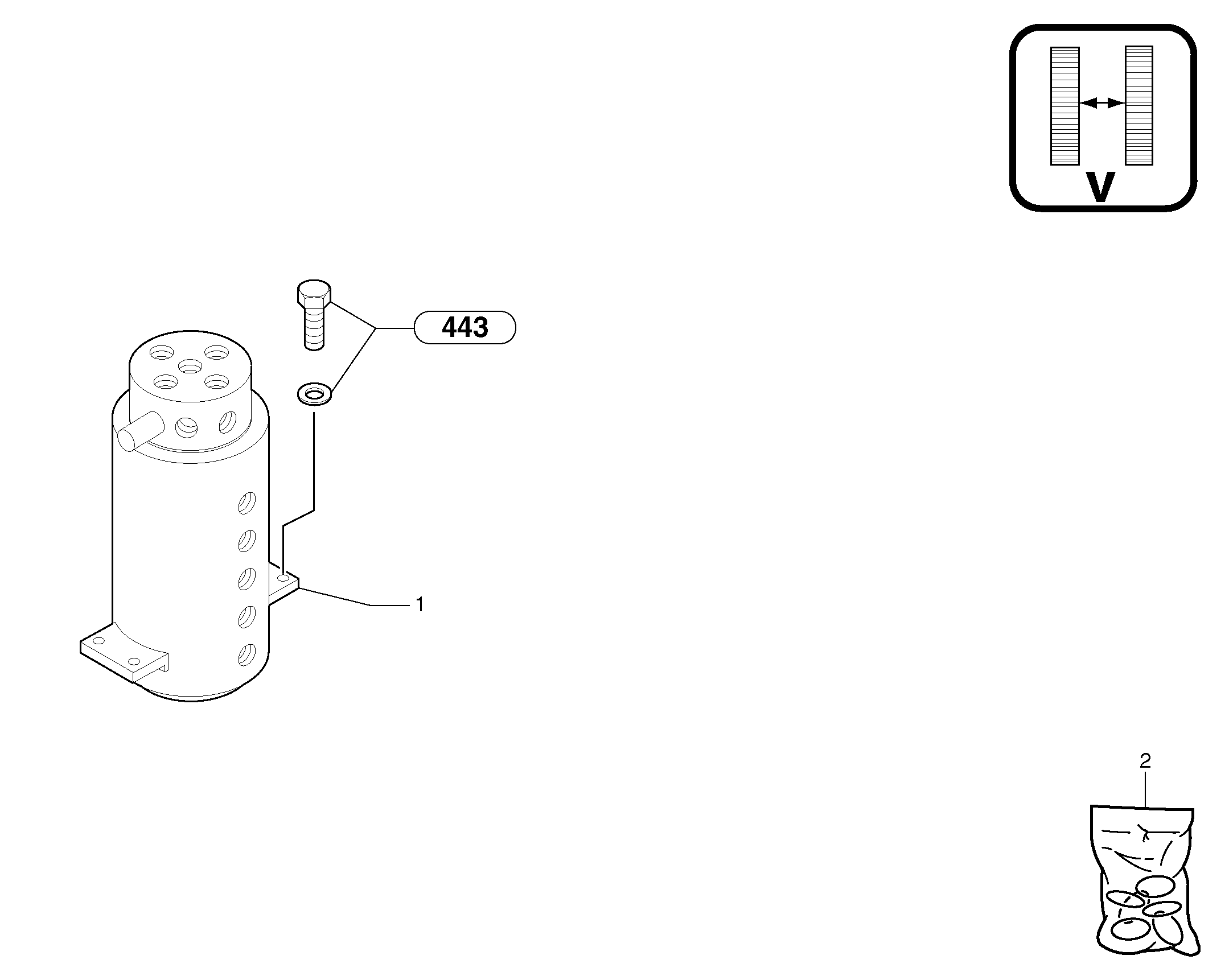 Swivel joint / variable track — volvo parts diagram