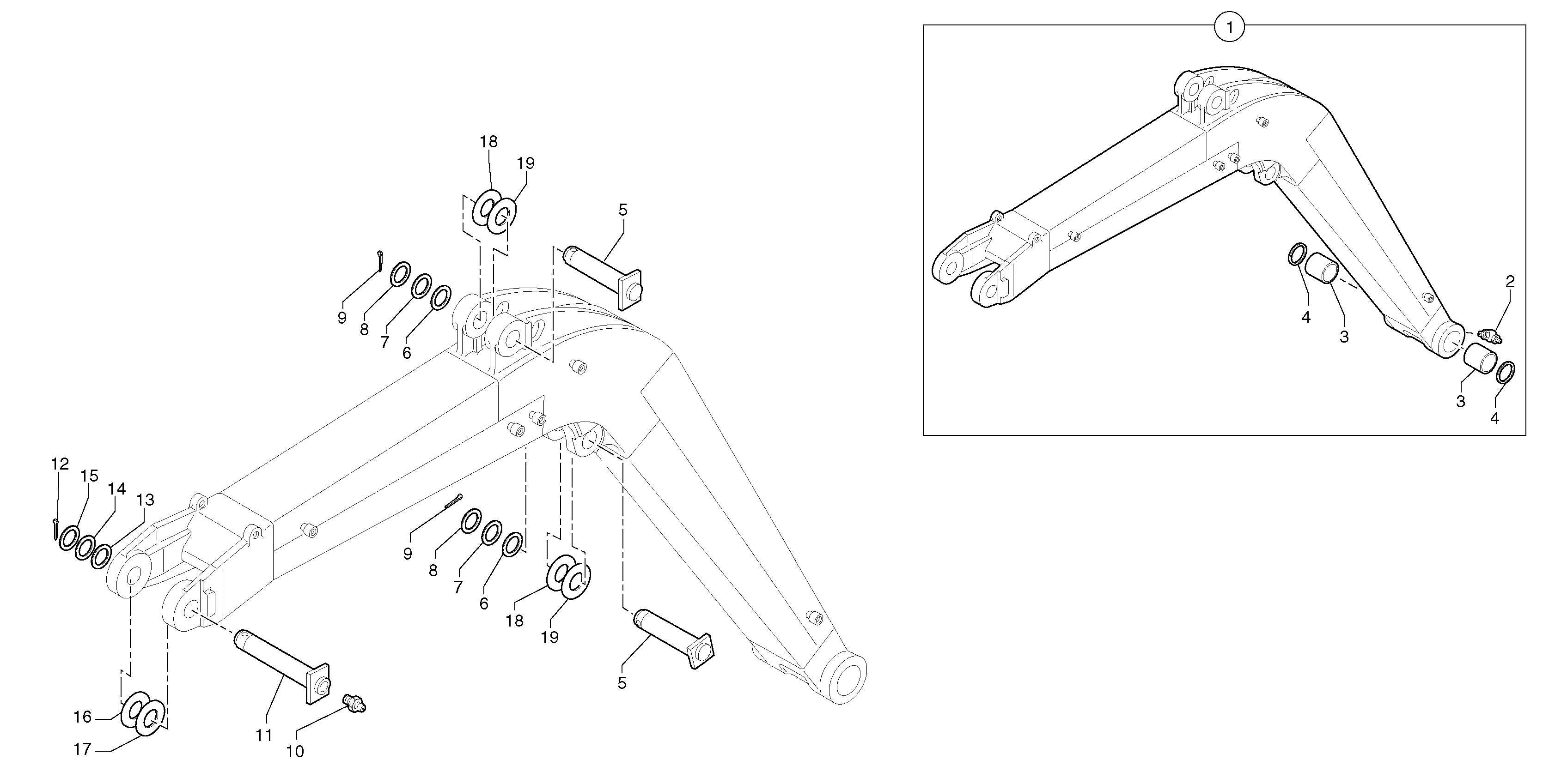 Boom — volvo parts diagram